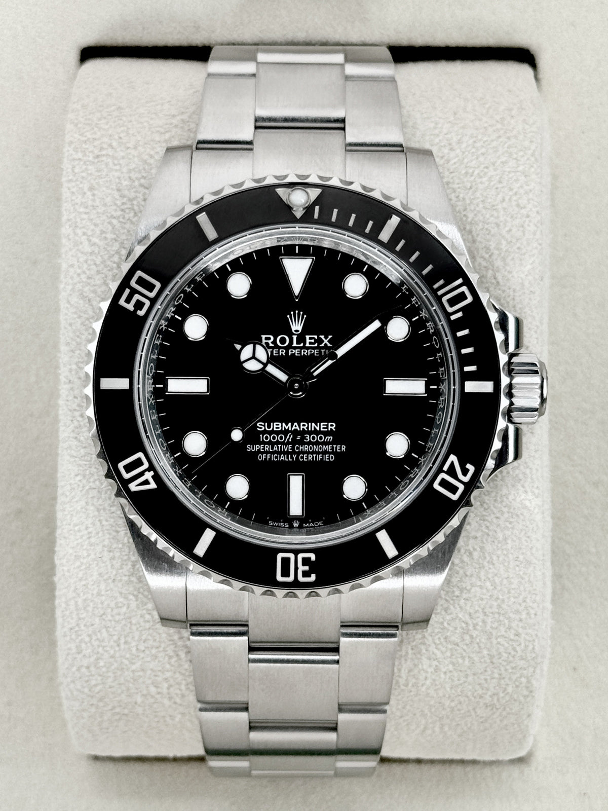 2025 Rolex Submariner 41mm 124060 Stainless Steel Black Dial