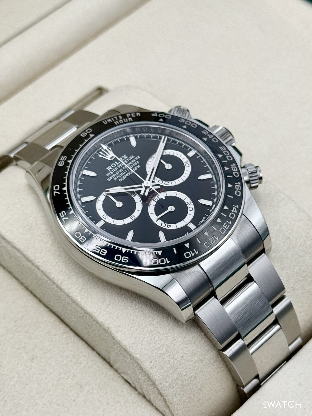 2025 Rolex Daytona 40mm 126500LN Stainless Steel Black Dial