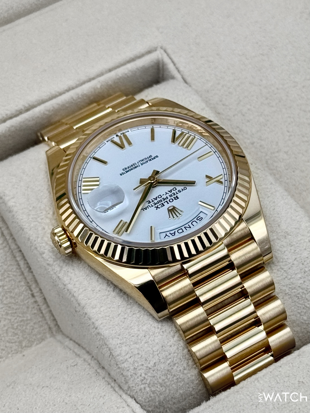 NEW 2025 Rolex Day-Date 40mm 228238 Presidential White Dial