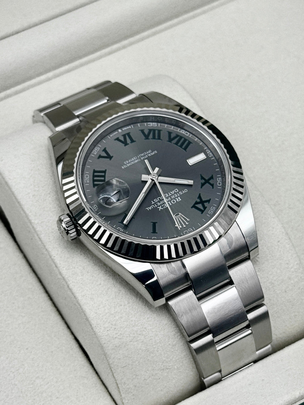 NEW 2026 Rolex Datejust 41mm 126334 Stainless Steel Oyster Wimbledon Dial (STICKERED)