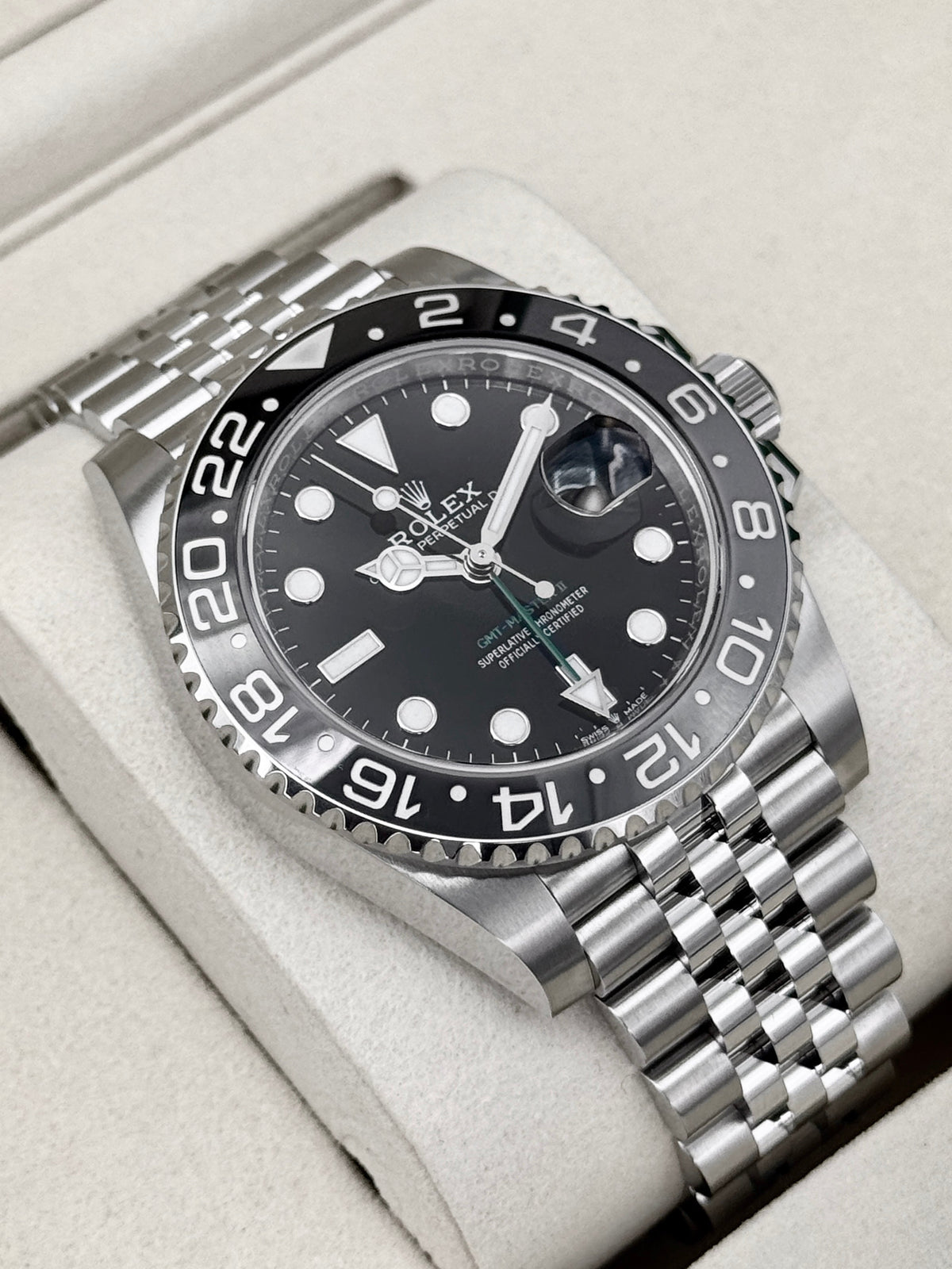 NEW 2026 Rolex GMT-Master II Bruce Wayne 40mm 126710GRNR Jubilee (NEW STYLE CARD)