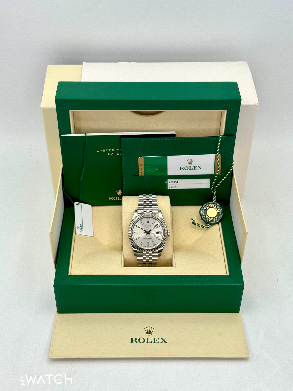 2017 Rolex Datejust 41mm 126334 Stainless Steel Jubilee Silver Dial
