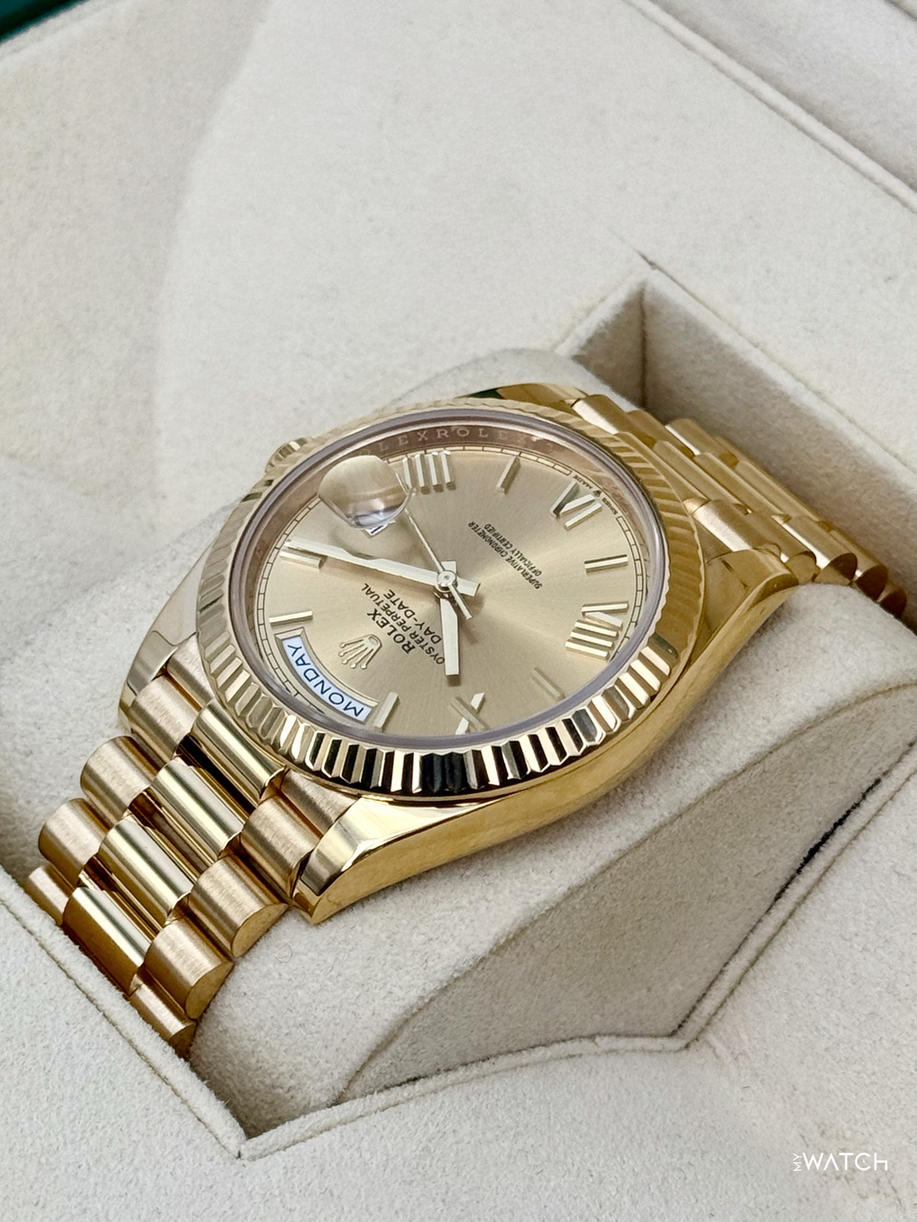 2018 Rolex Day-Date 40mm 228238 Presidential Champagne Dial