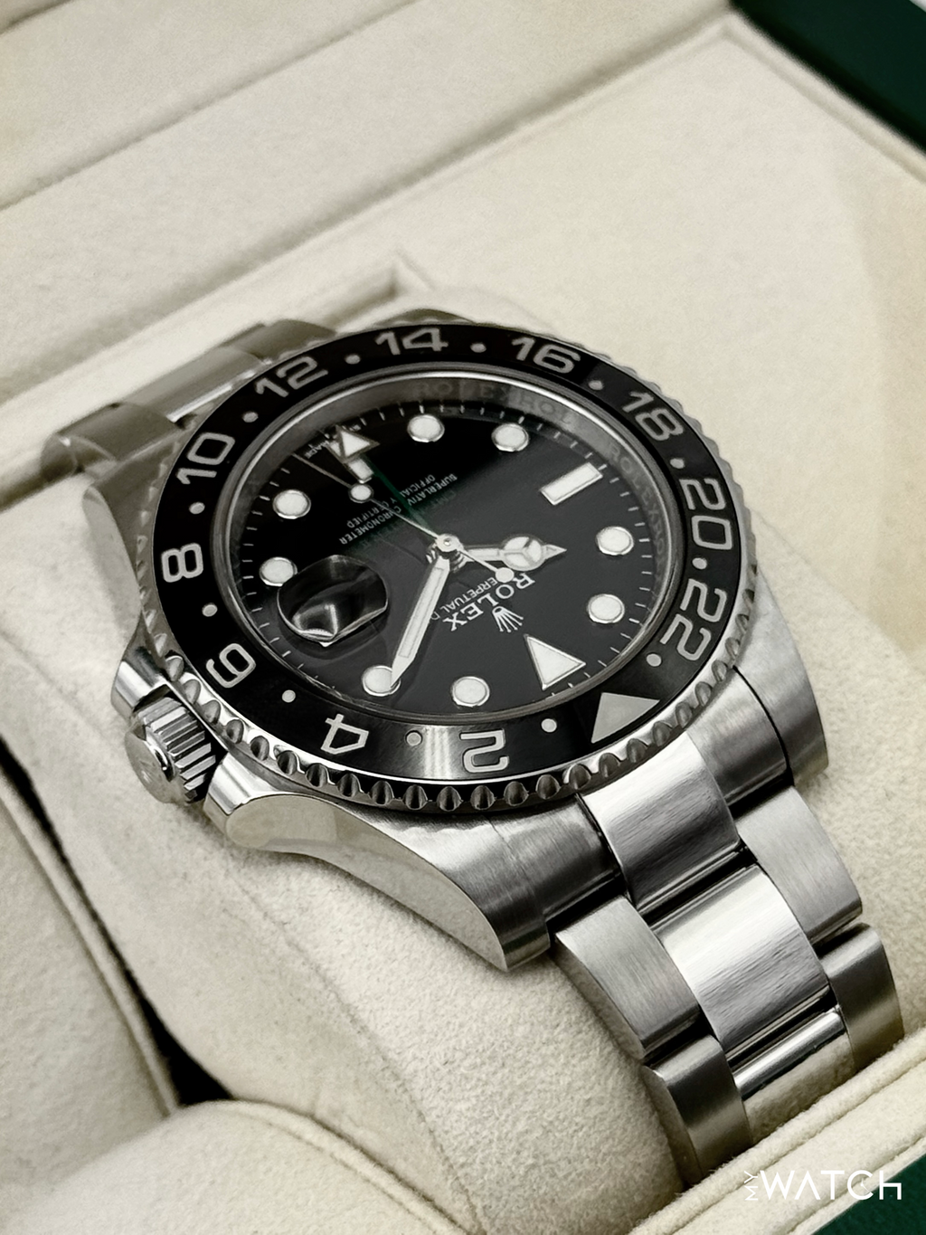 2018 Rolex GMT-Master II 40mm 116710LN Stainless Steel Black Dial