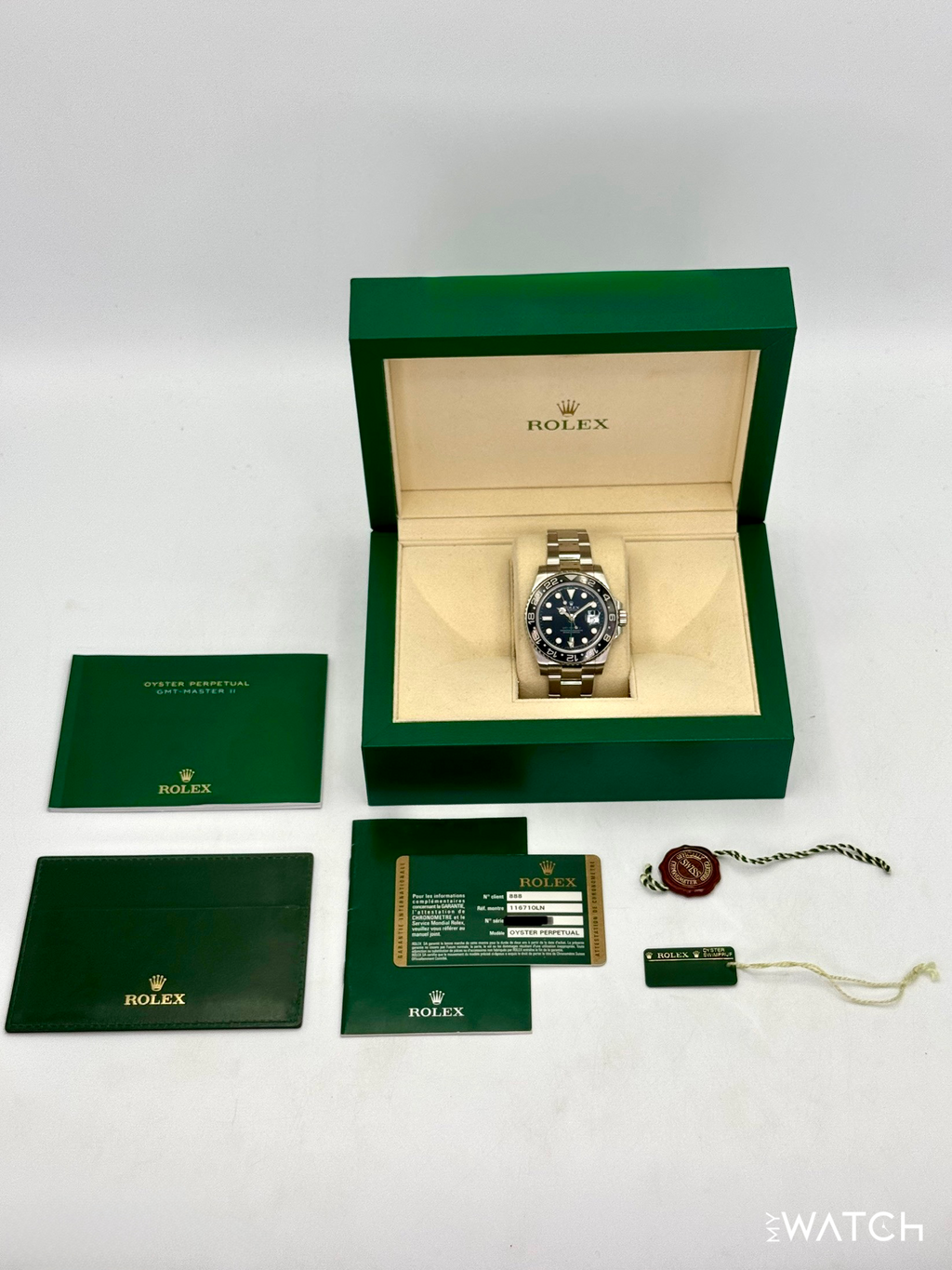 2007 Rolex GMT-Master II 40mm 116710LN Stainless Steel Black Dial