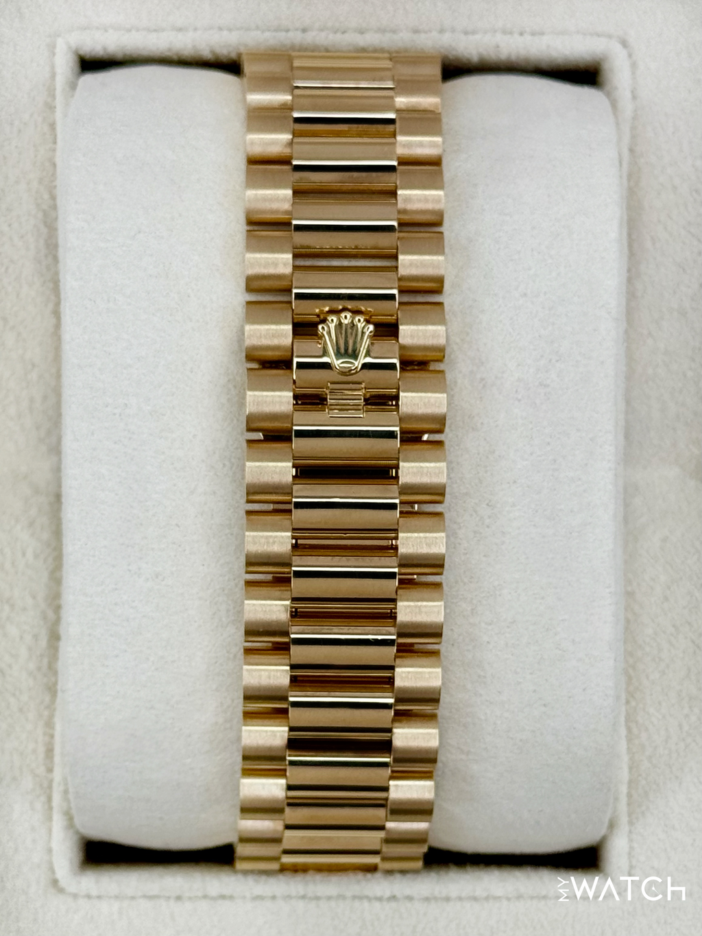 2020 Rolex Day-Date 40mm 228348RBR Presidential Champagne Baguette Dial