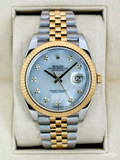 2020 Rolex Datejust 41mm 126333 Two-Tone Jubilee Mother of Pearl Diamond Dial