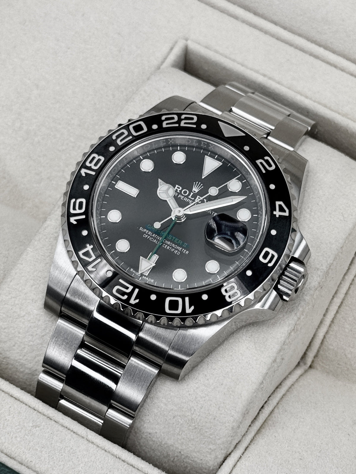 2019 Rolex GMT-Master II 40mm 116710LN Stainless Steel Black Dial