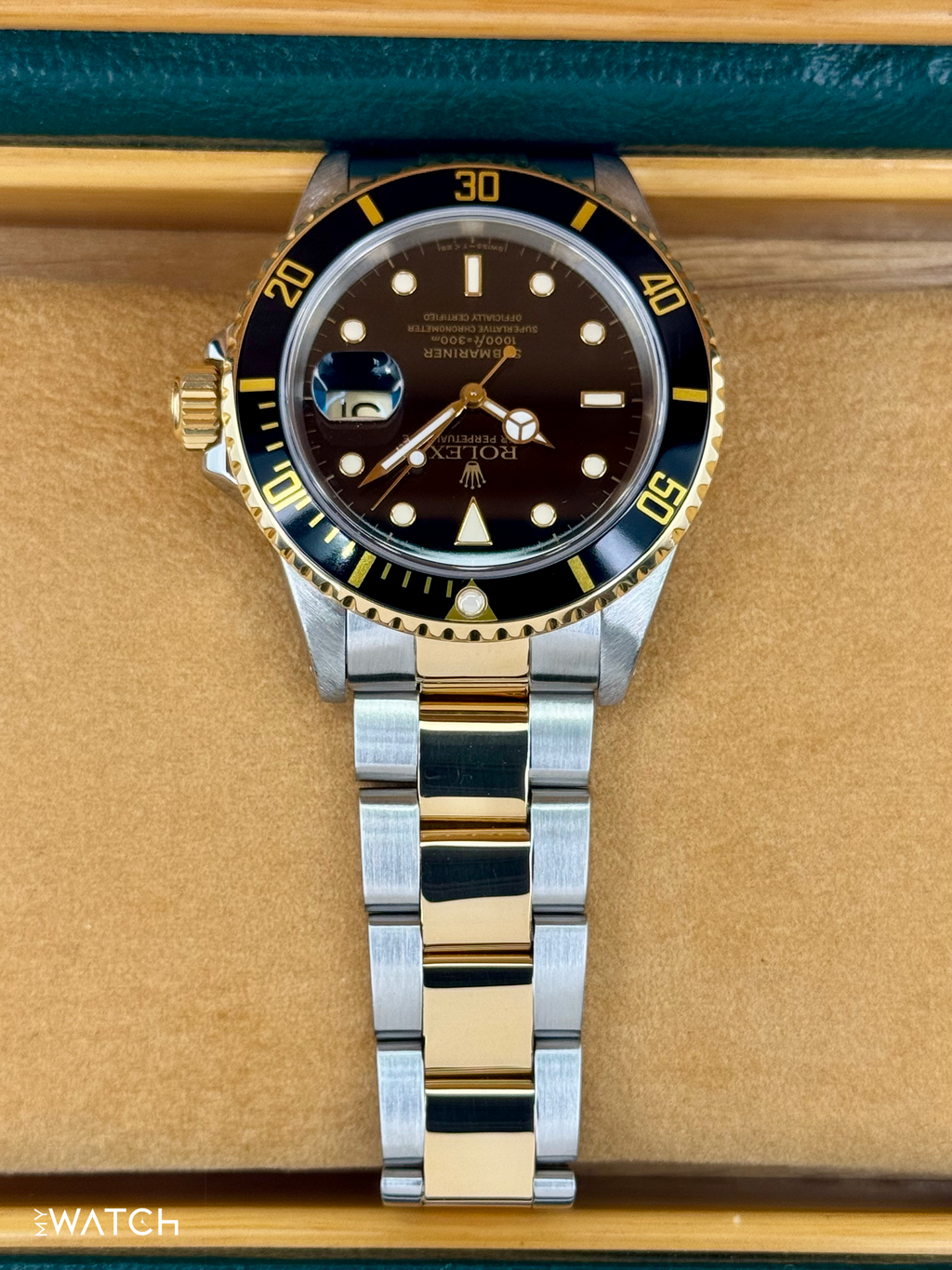 1991 Rolex Submariner 40mm 16613LN Two-Tone Black Dial