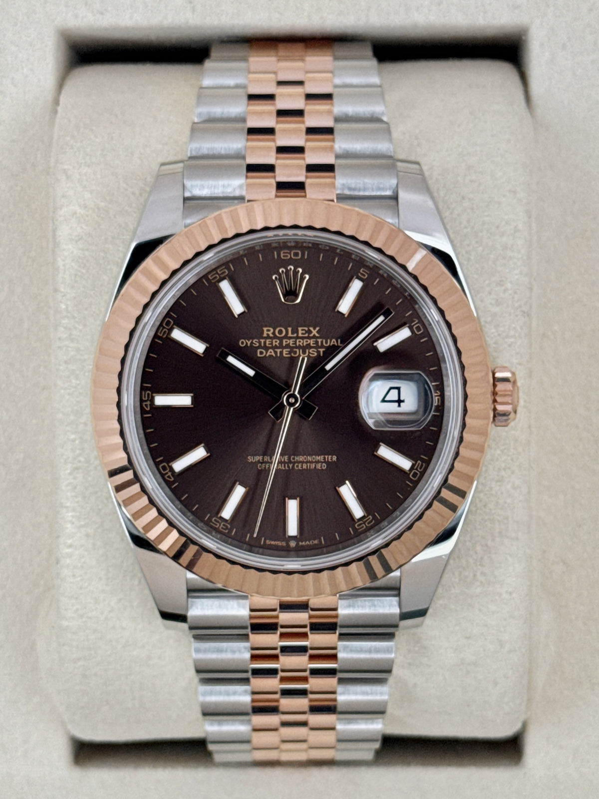 2025 Rolex Datejust 41mm 126331 Two-Tone Jubilee Chocolate Dial
