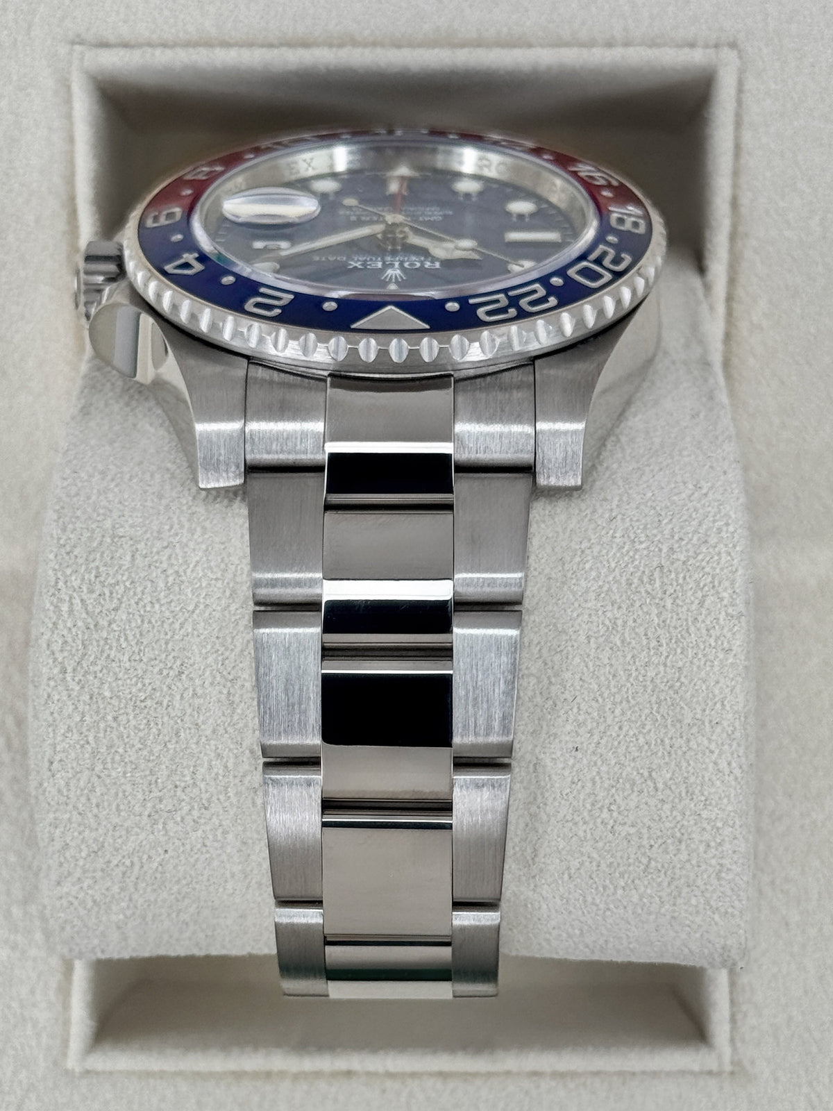 2021 Rolex GMT-Master II "Pepsi" 40mm 126719BLRO White Gold Blue Dial