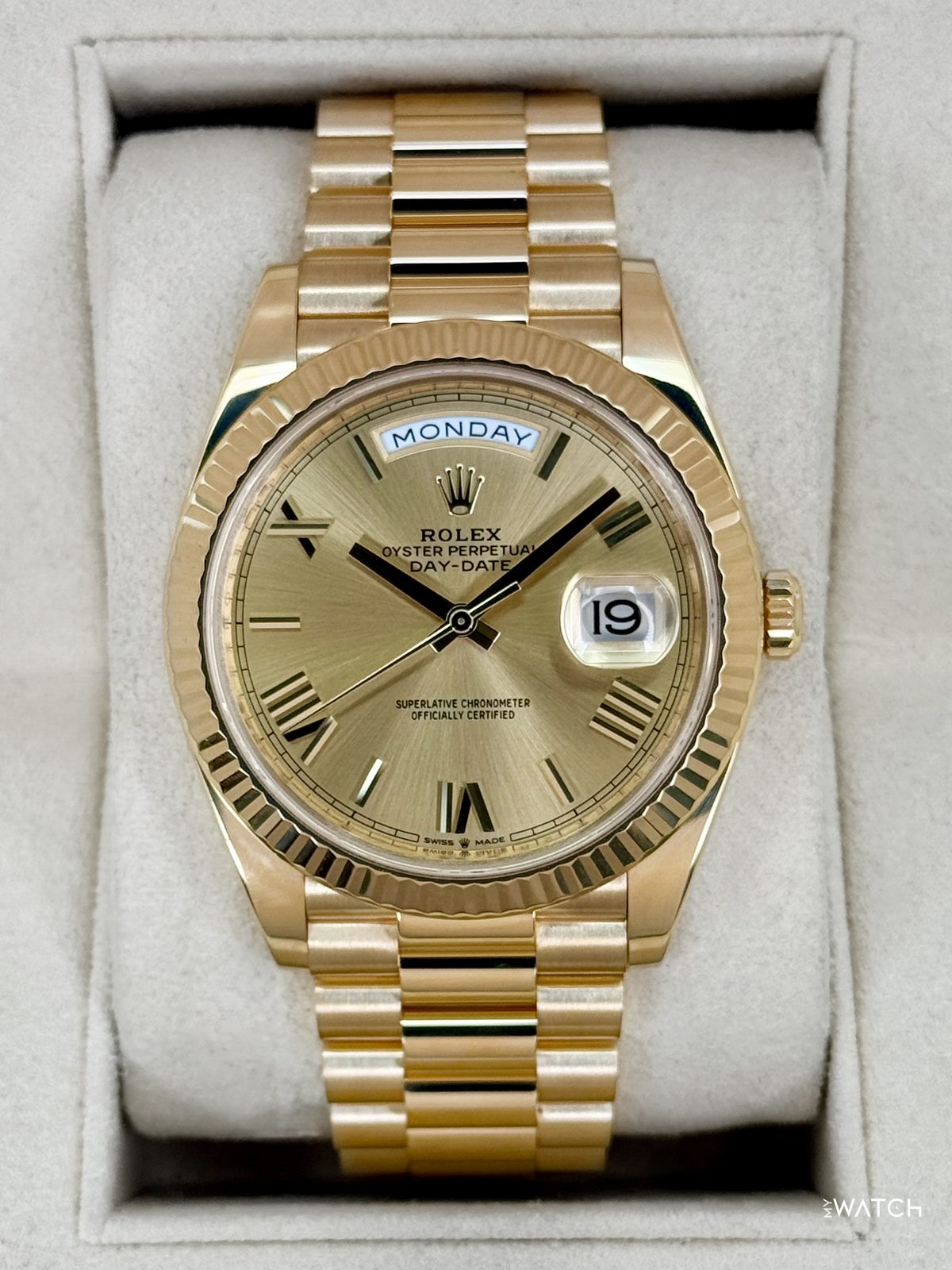 2018 Rolex Day-Date 40mm 228238 Presidential Champagne Dial