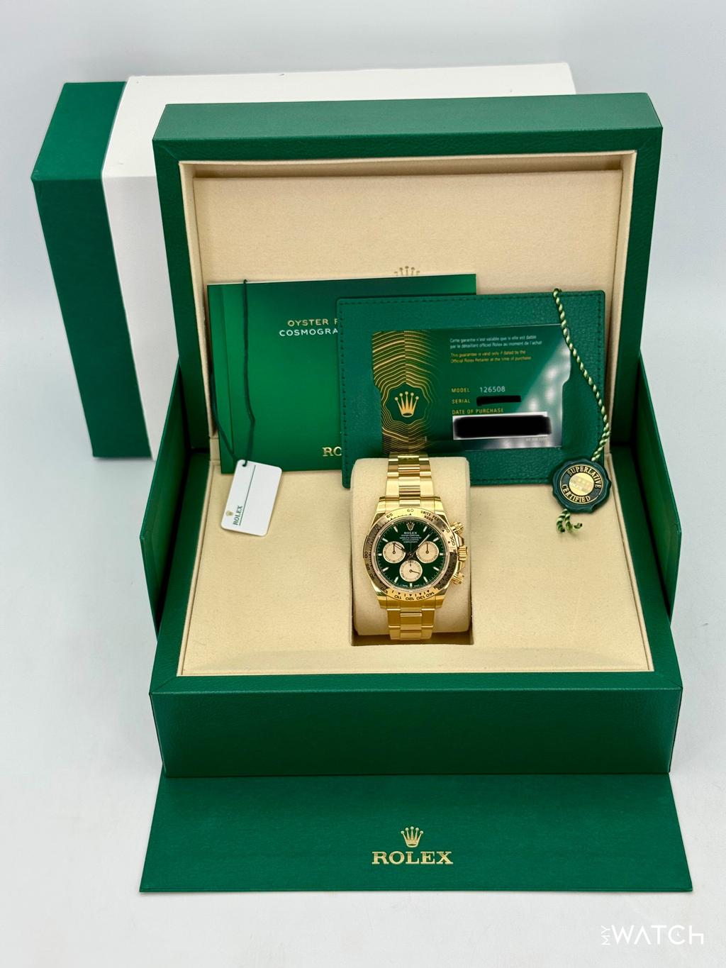 2025 Rolex Daytona "John Mayer" 40mm 126508 Yellow Gold Green Dial