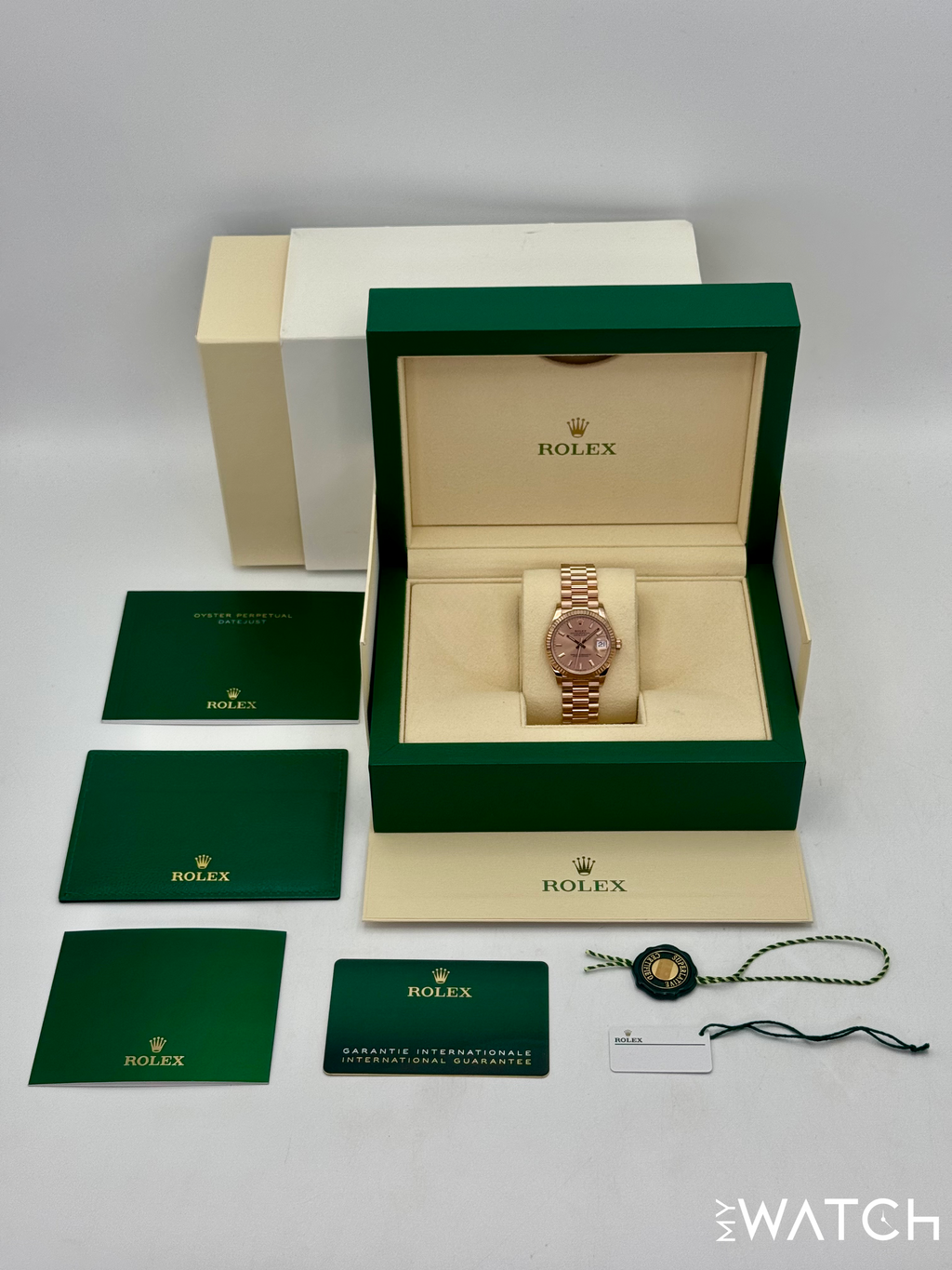 Rolex Ladies Datejust 31mm 278275 Rose Gold Rose Dial
