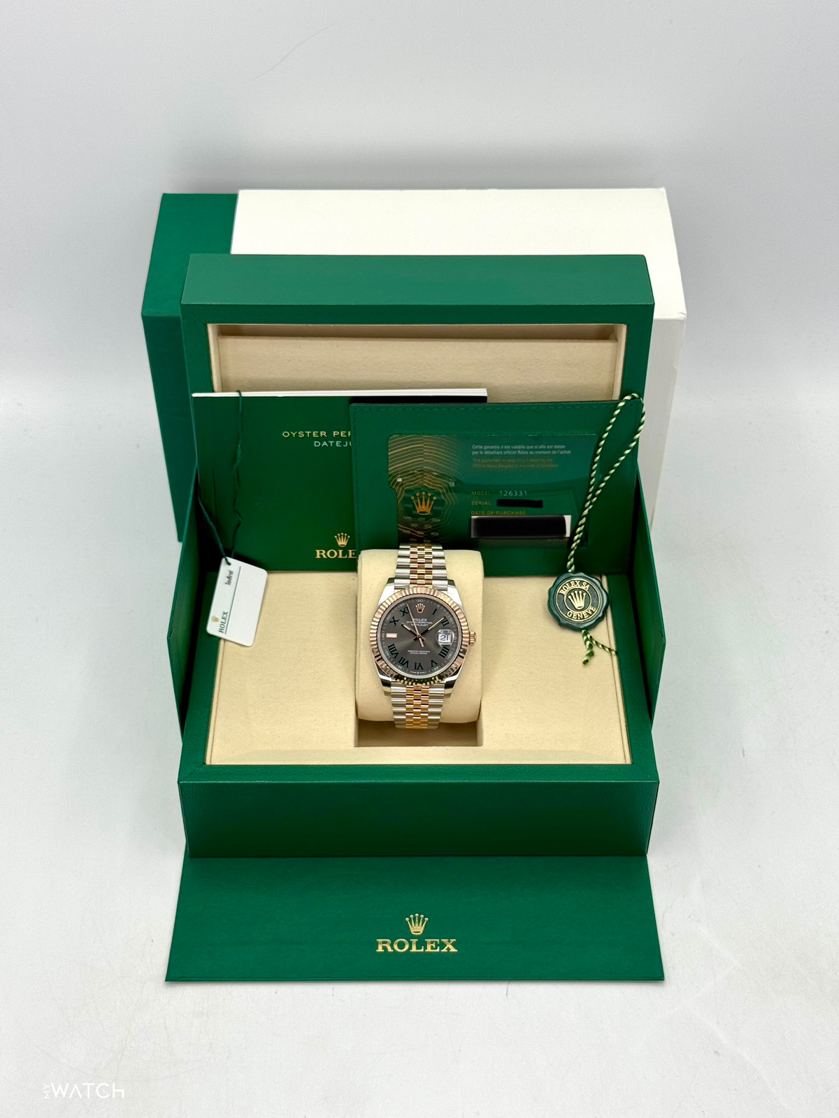 NEW 2026 Rolex Datejust 41mm 126331 Two-Tone Jubilee Wimbledon Dial