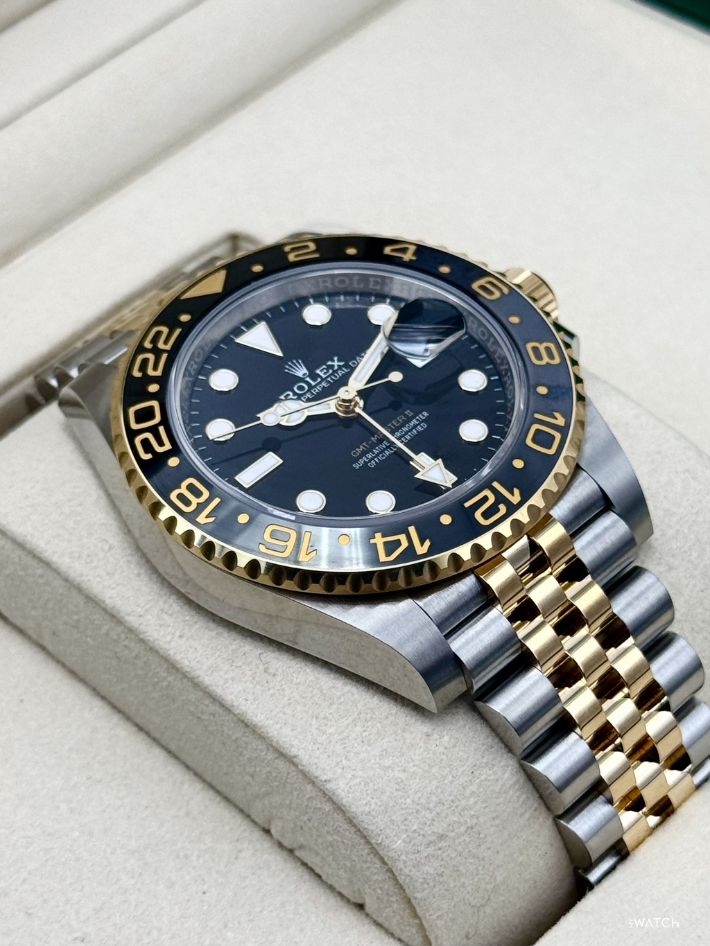 2025 Rolex GMT-Master II 40mm 126713GRNR Two-Tone Jubilee