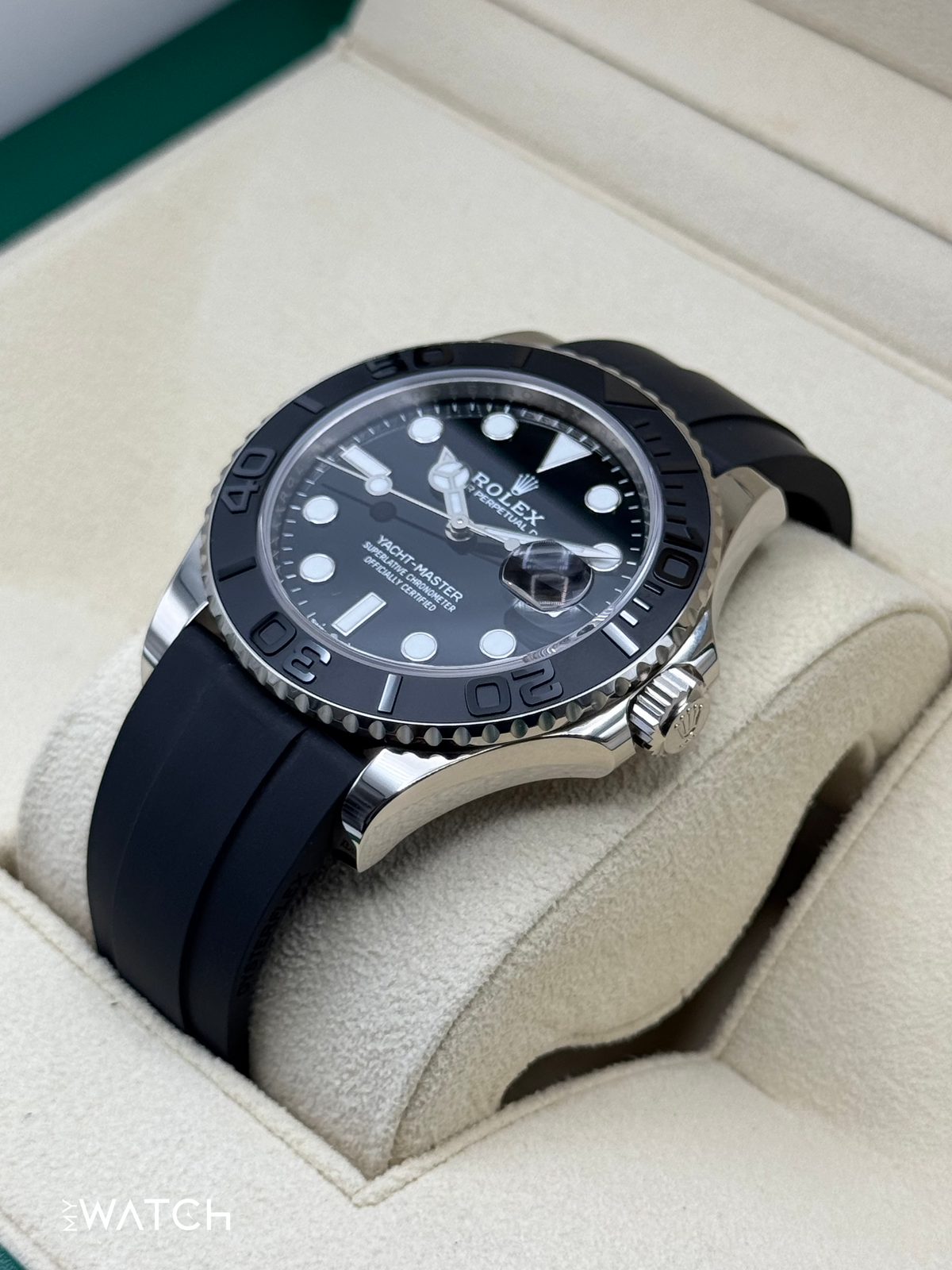 2024 Rolex Yacht-Master 42mm 226659 White Gold Oysterflex Black Dial
