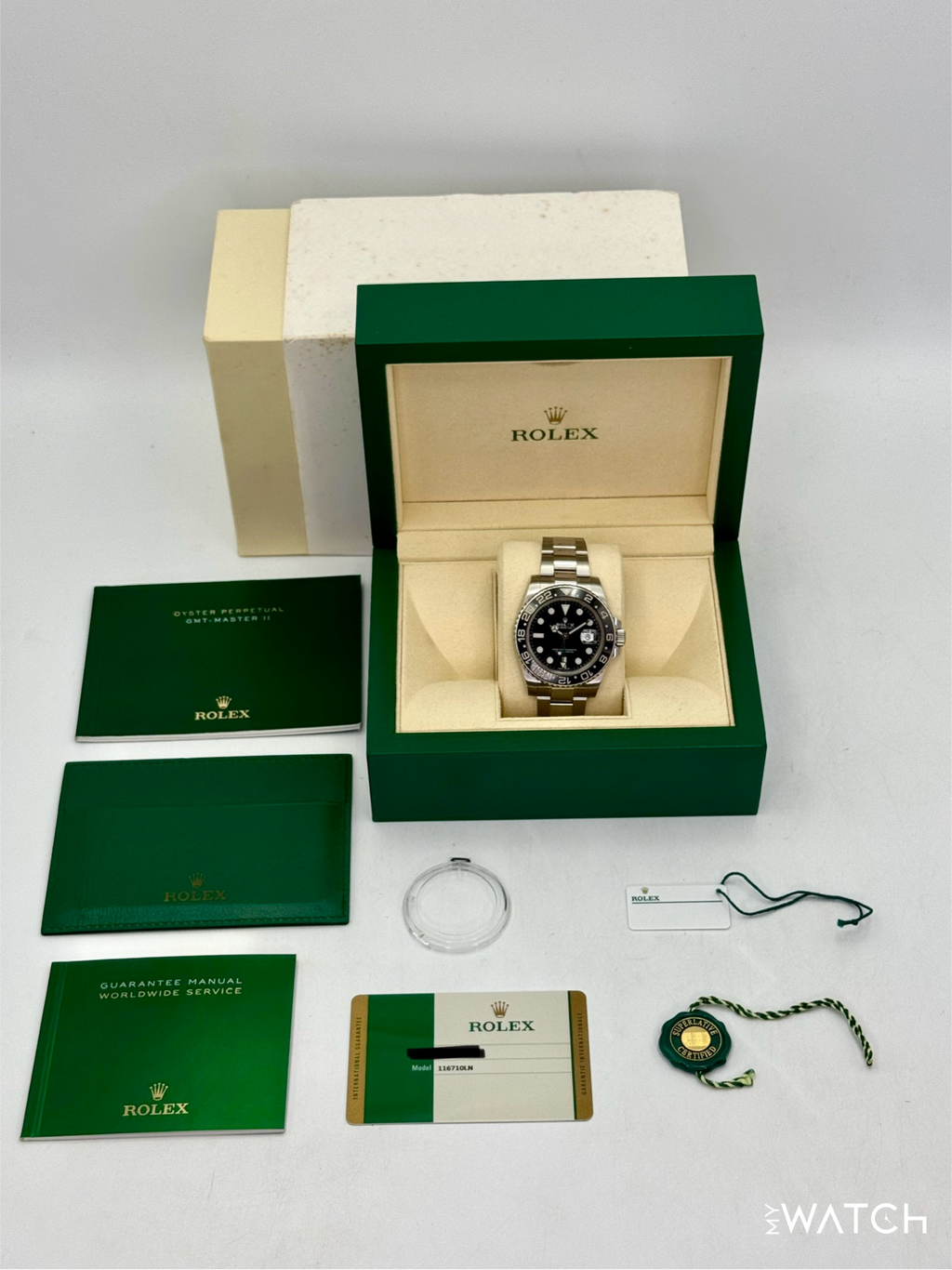 2018 Rolex GMT-Master II 40mm 116710LN Stainless Steel Black Dial