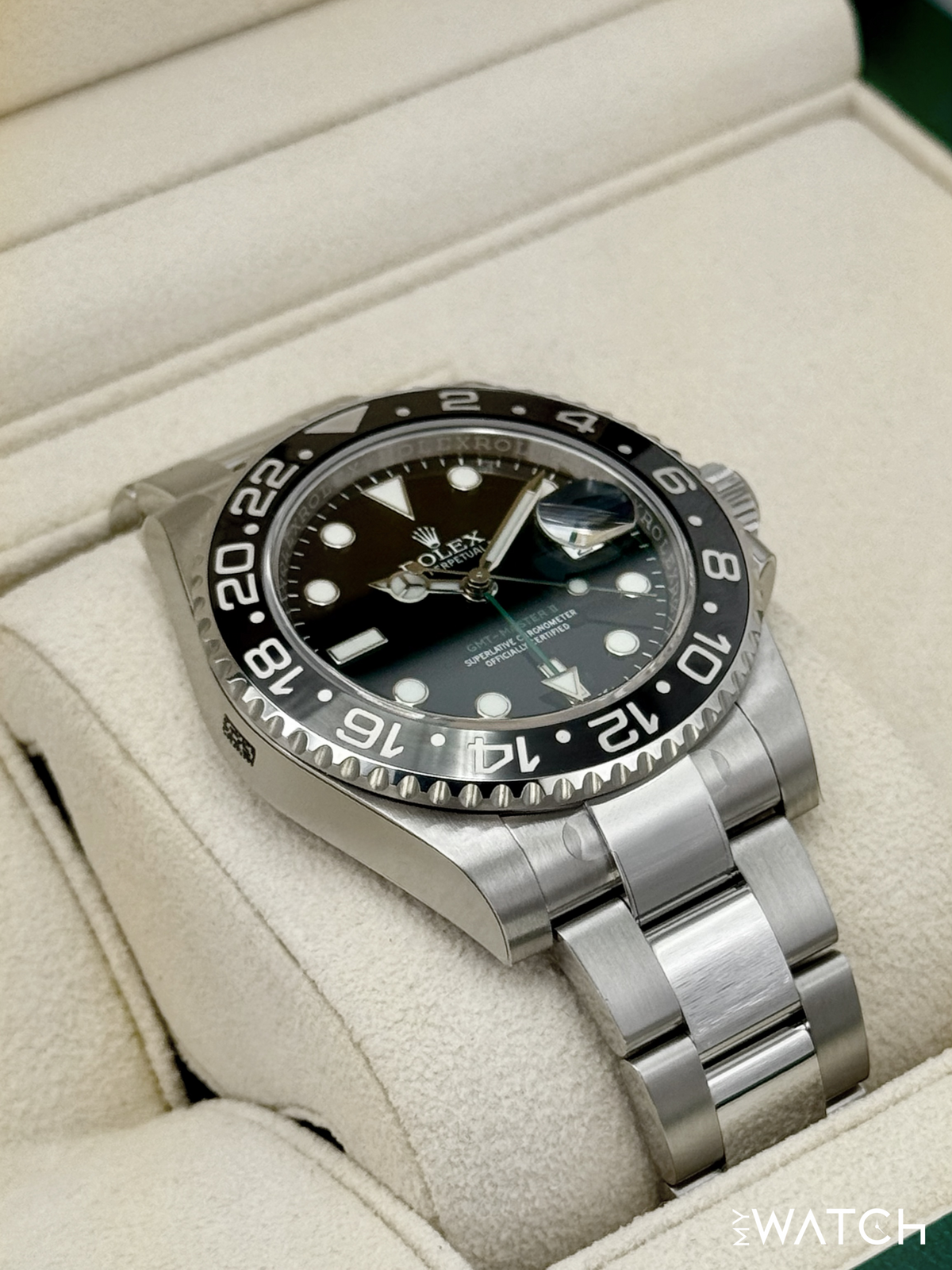 NEW OLD STOCK 2017 Rolex GMT-Master II 40mm 116710LN Stainless Steel Black Dial (STICKERED)