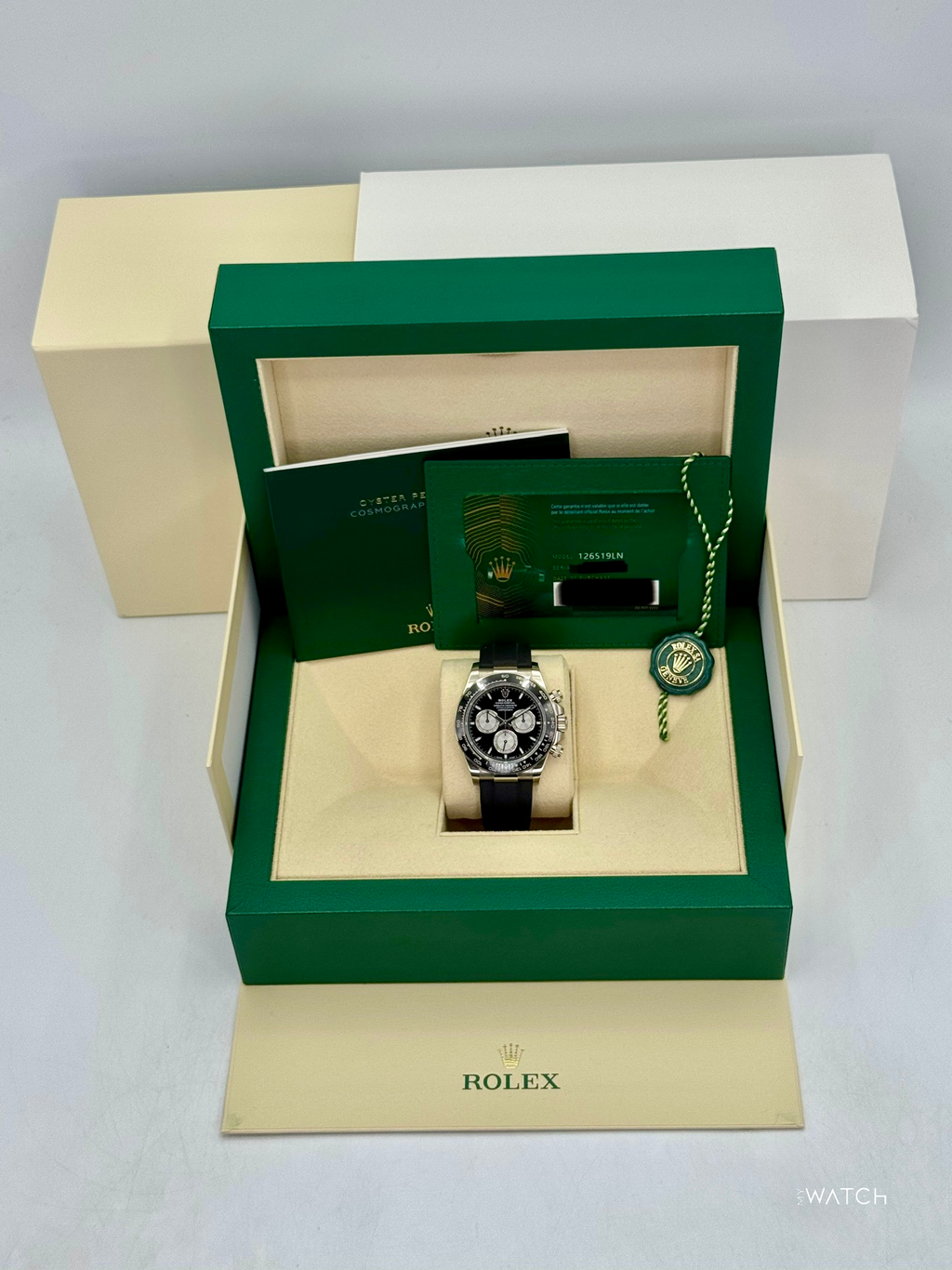 2024 Rolex Daytona "Baby Le Mans" 40mm 126519LN White Gold Black Dial (STICKERED)