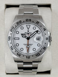 NEW 2026 Rolex Explorer II 42mm 226570 Stainless Steel Polar White Dial (NEW CARD AND STICKERED)