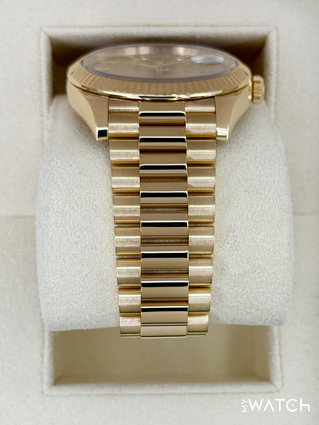 2021 Rolex Day-Date 40mm 228238 Presidential Champagne Roman Numeral Dial