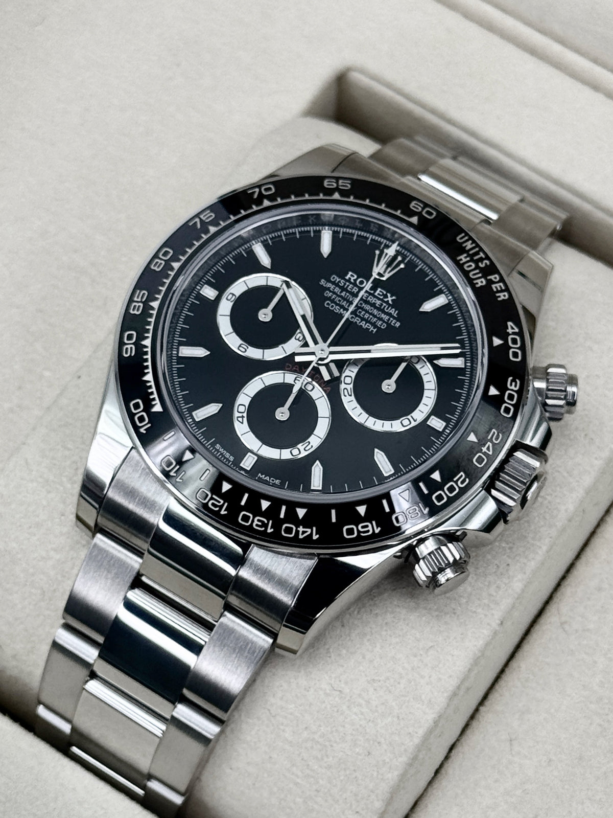 NEW 2025 Rolex Daytona 40mm 126500LN Stainless Steel Black Dial