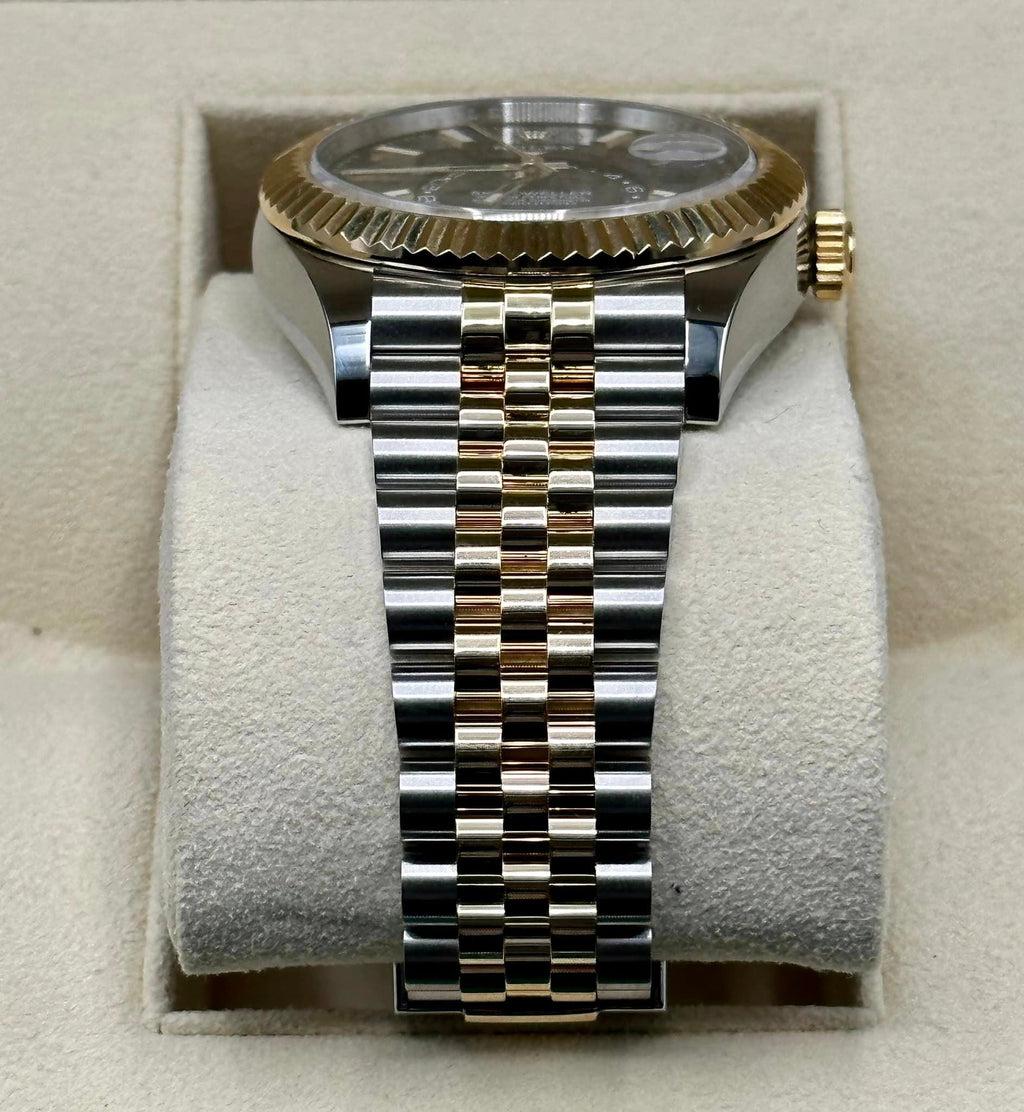 2021 Rolex Sky-Dweller 42mm 326933 Two-Tone Jubilee Black Dial