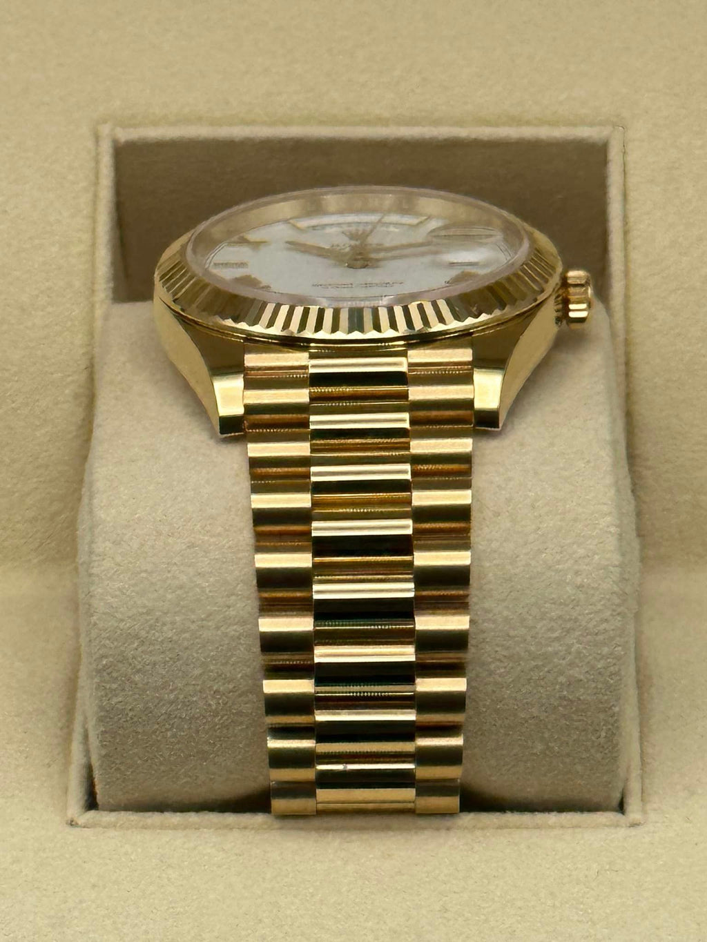 2019 Rolex Day-Date 40mm 228238 Presidential White Dial