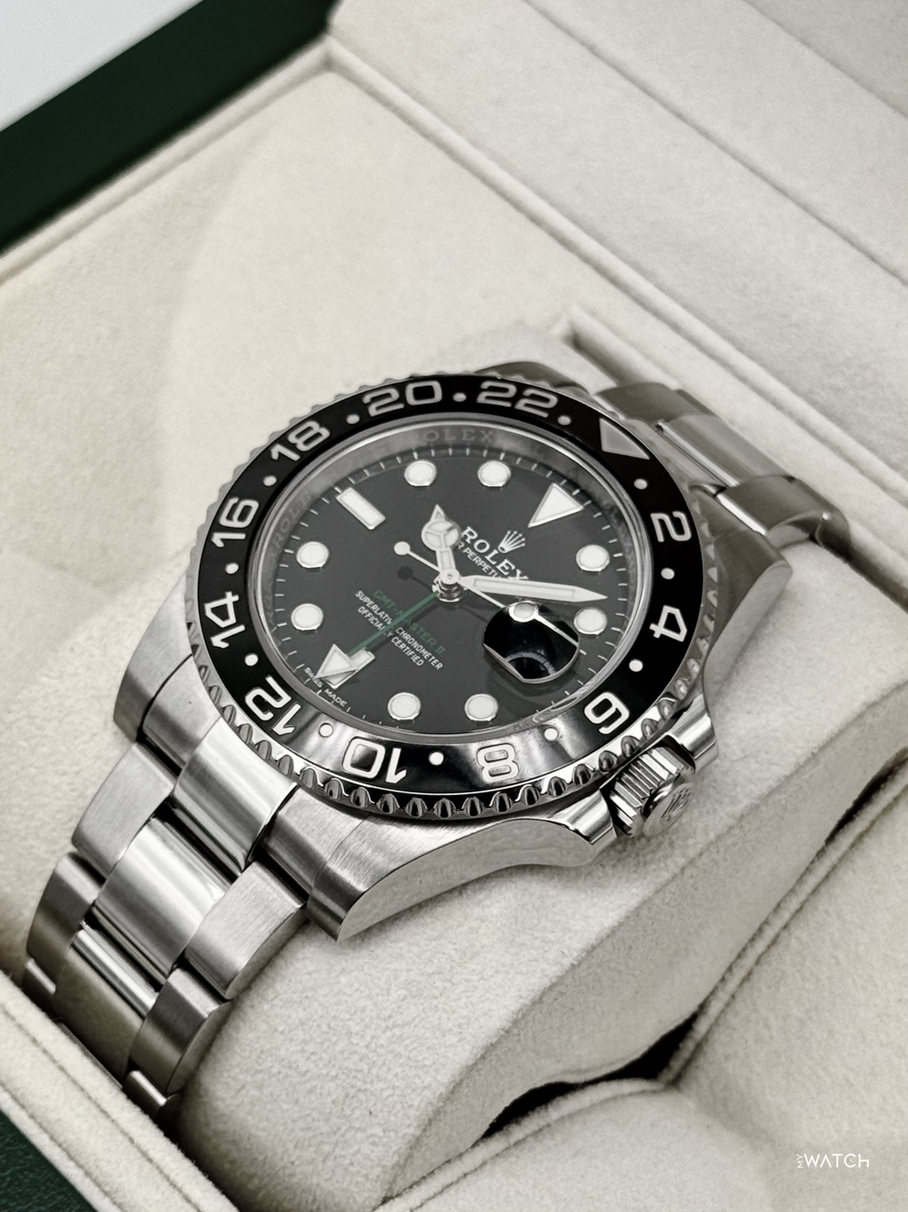 2018 Rolex GMT-Master II 40mm 116710LN Stainless Steel Black Dial