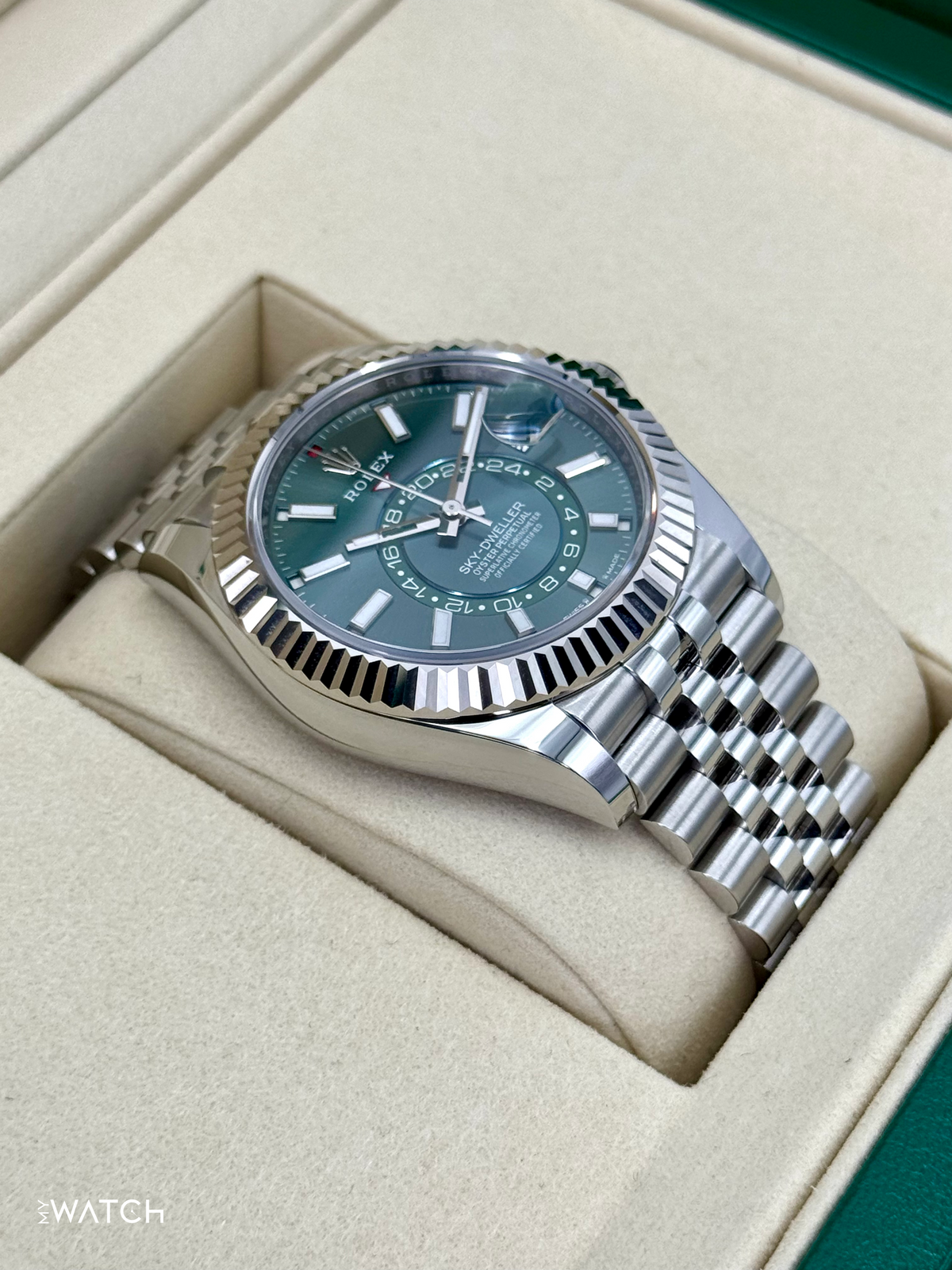 NEW 2026 Rolex Sky-Dweller 42mm 336934 Jubilee Green Dial