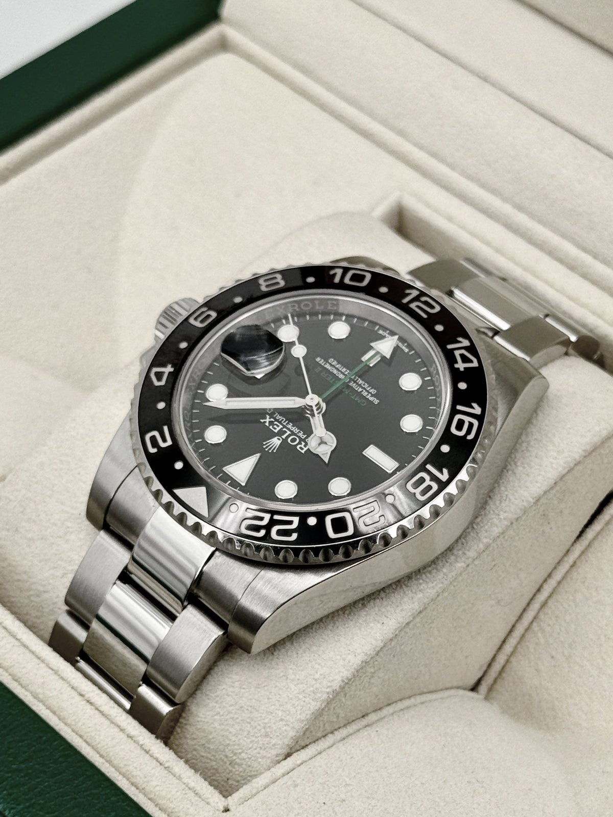 2018 Rolex GMT-Master II 40mm 116710LN Stainless Steel Black Dial