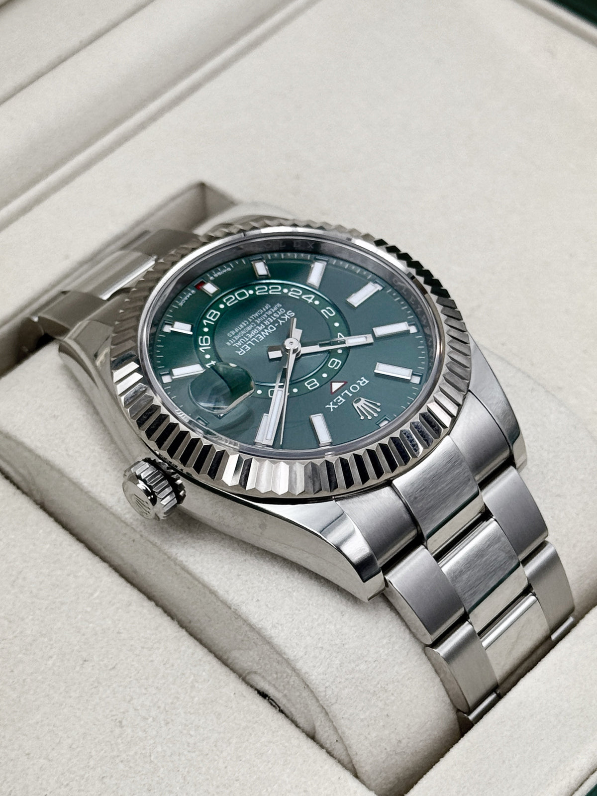 2025 Rolex Sky-Dweller 42mm 336934 Oyster Green Dial