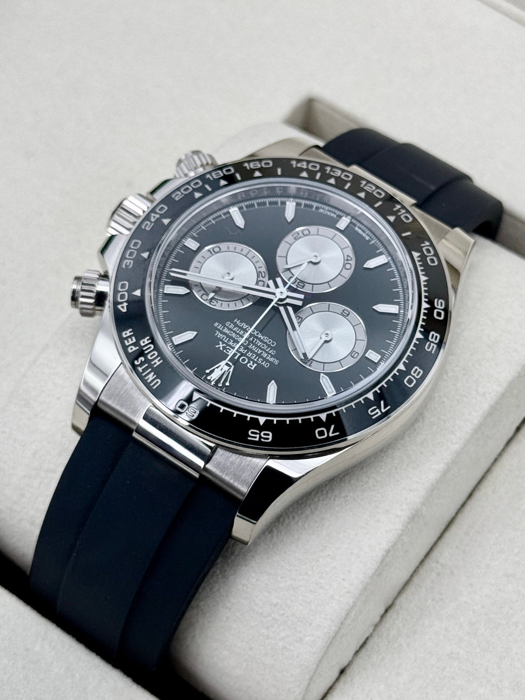 2026 Rolex Daytona Baby Le Mans 40mm 126519LN White Gold Black Dial (NEW STYLE CARD)