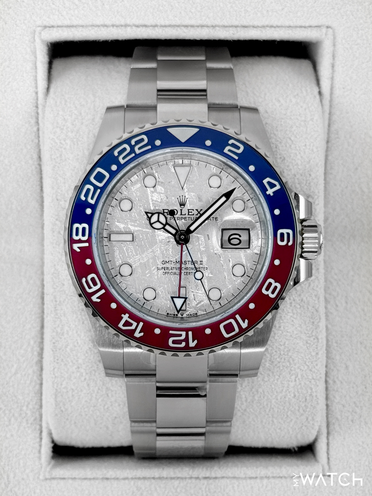 2023 Rolex GMT-Master II "Pepsi" 40mm 126719BLRO Meteorite Dial