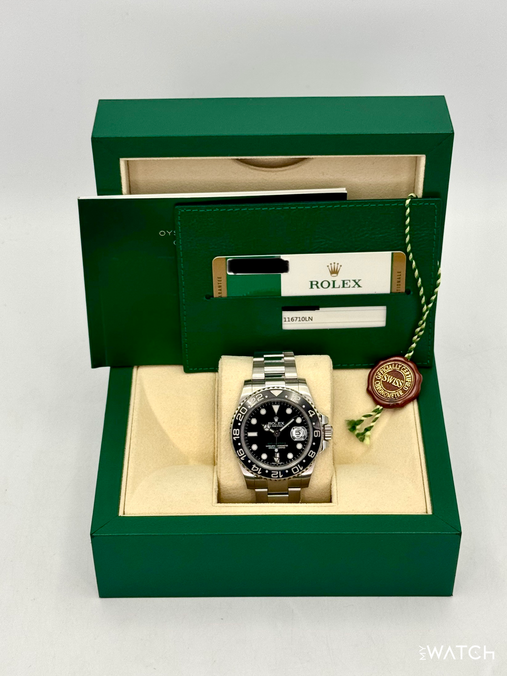 2014 Rolex GMT-Master II 40mm 116710LN Stainless Steel Black Dial
