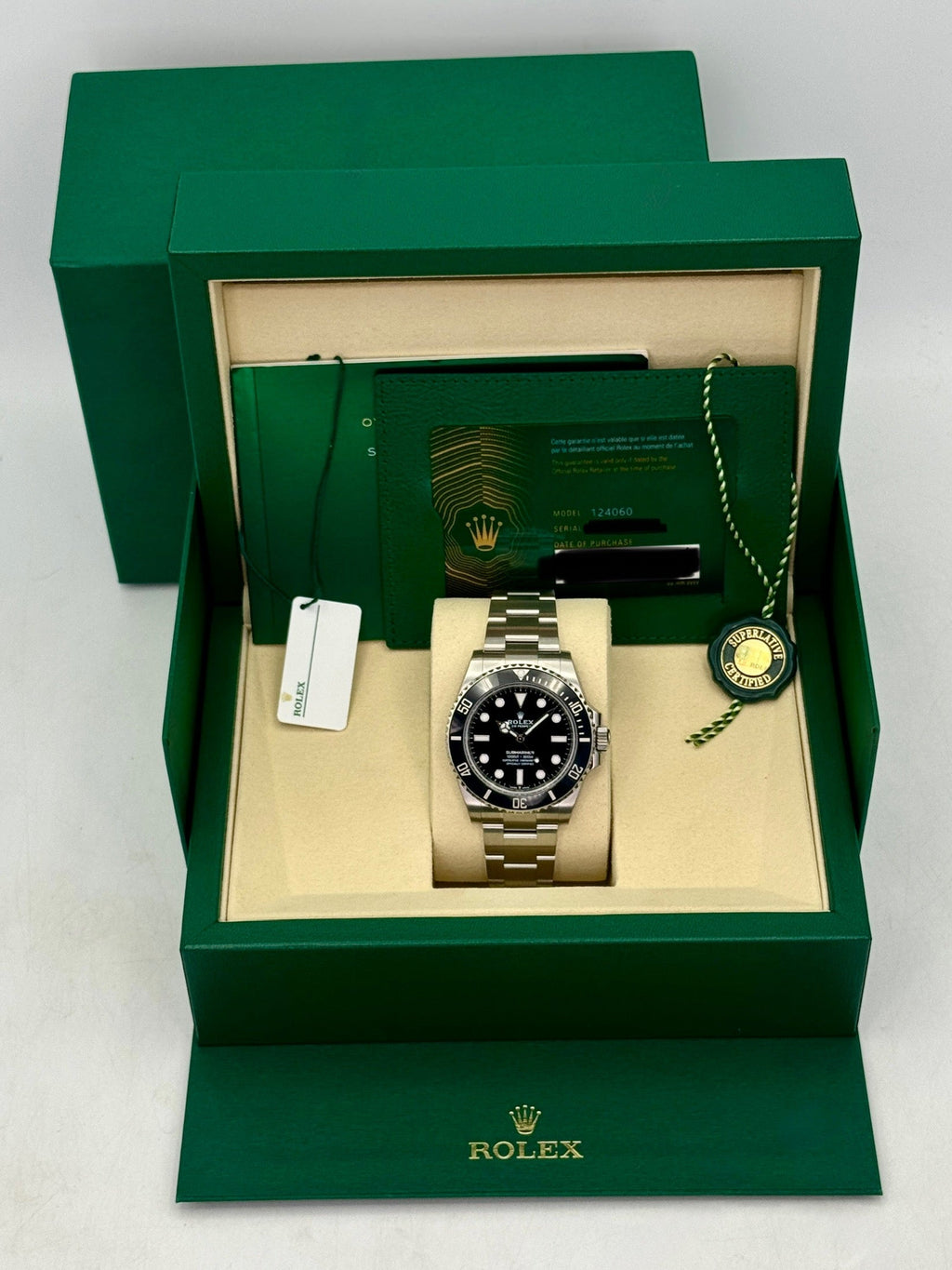 NEW 2026 Rolex Submariner 41mm 124060 Stainless Steel Black Dial (STICKERED)
