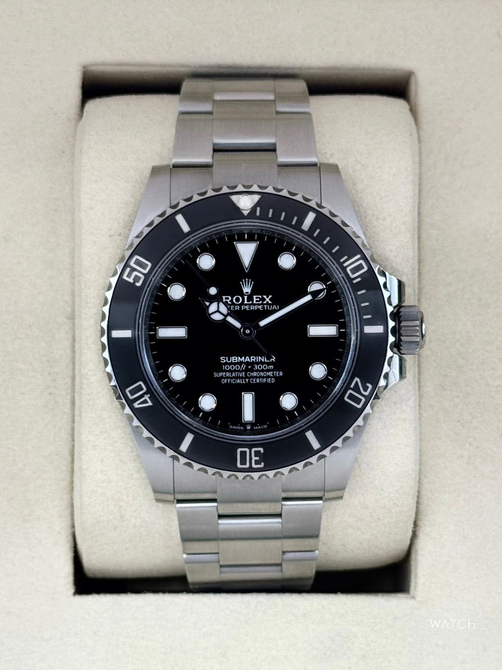 2025 Rolex Submariner 41mm 124060 Stainless Steel Black Dial