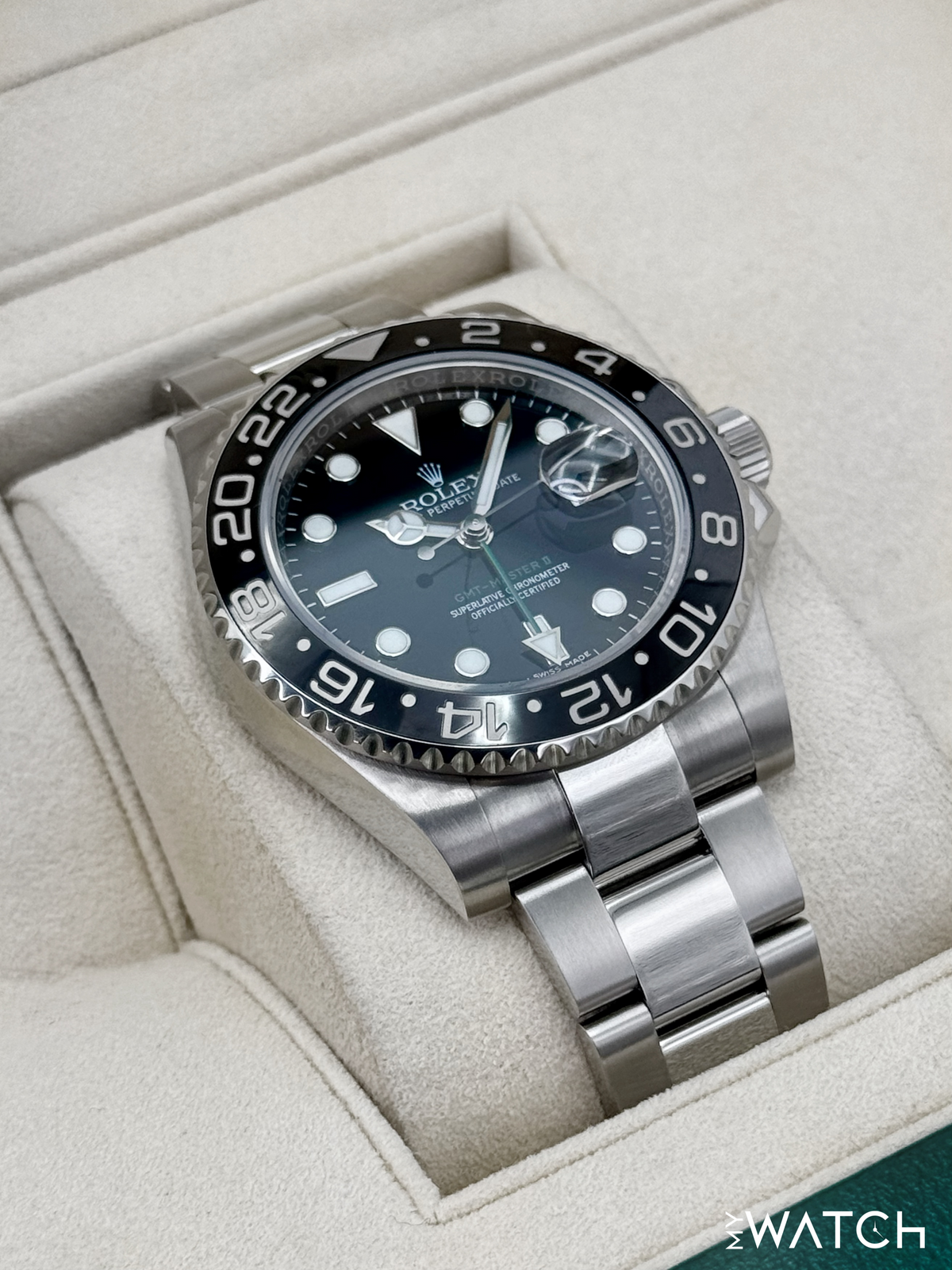 2018 Rolex GMT-Master II 40mm 116710LN Stainless Steel Black Dial