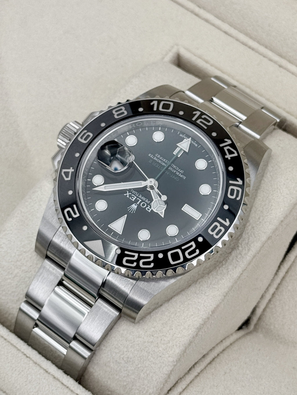 2022 Rolex GMT-Master II 40mm 116710LN Stainless Steel Black Dial