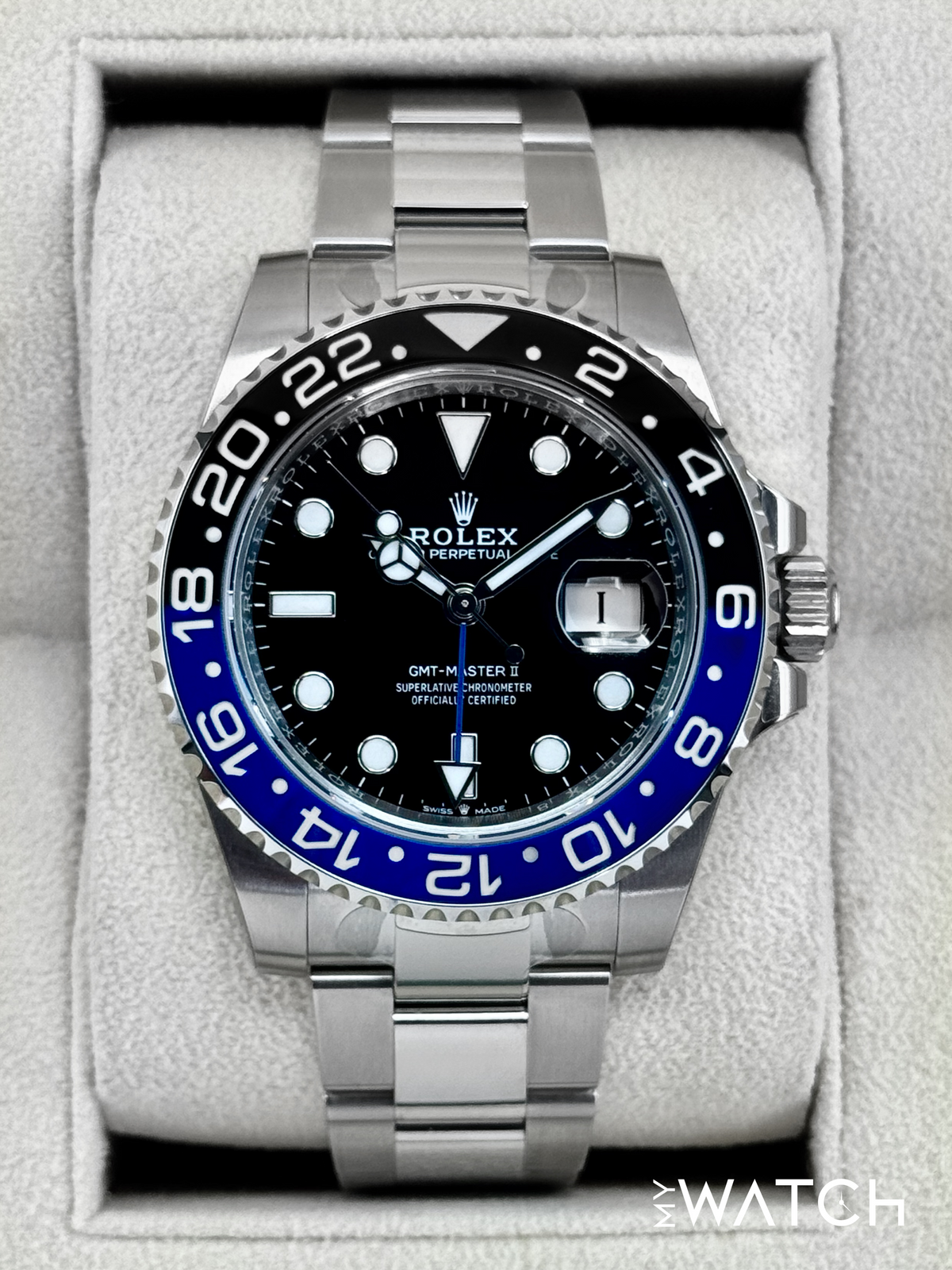 2024 Rolex GMT-Master II "Batman" 40mm 126710BLNR Oyster (STICKERED)