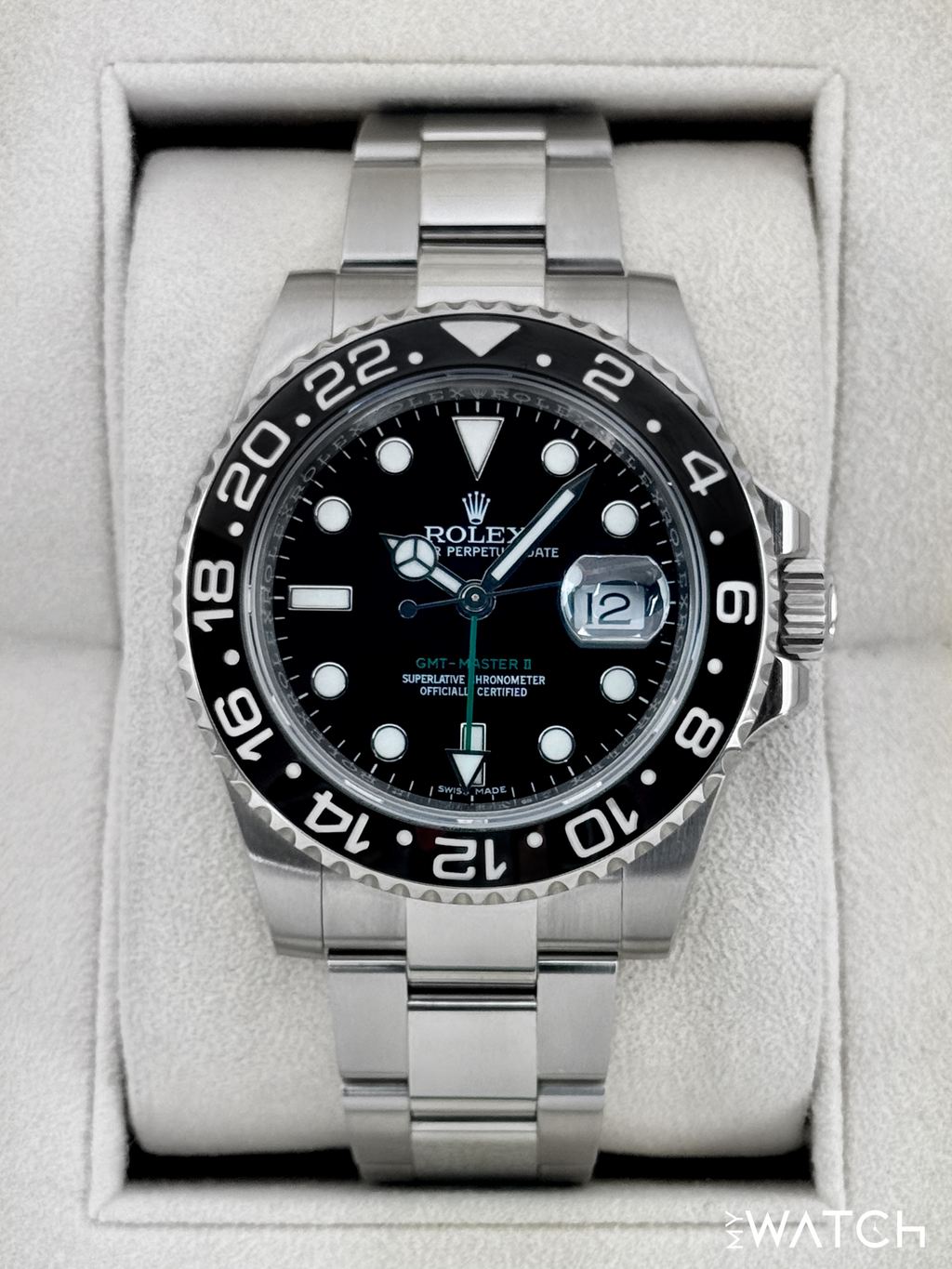 2018 Rolex GMT-Master II 40mm 116710LN Stainless Steel Black Dial