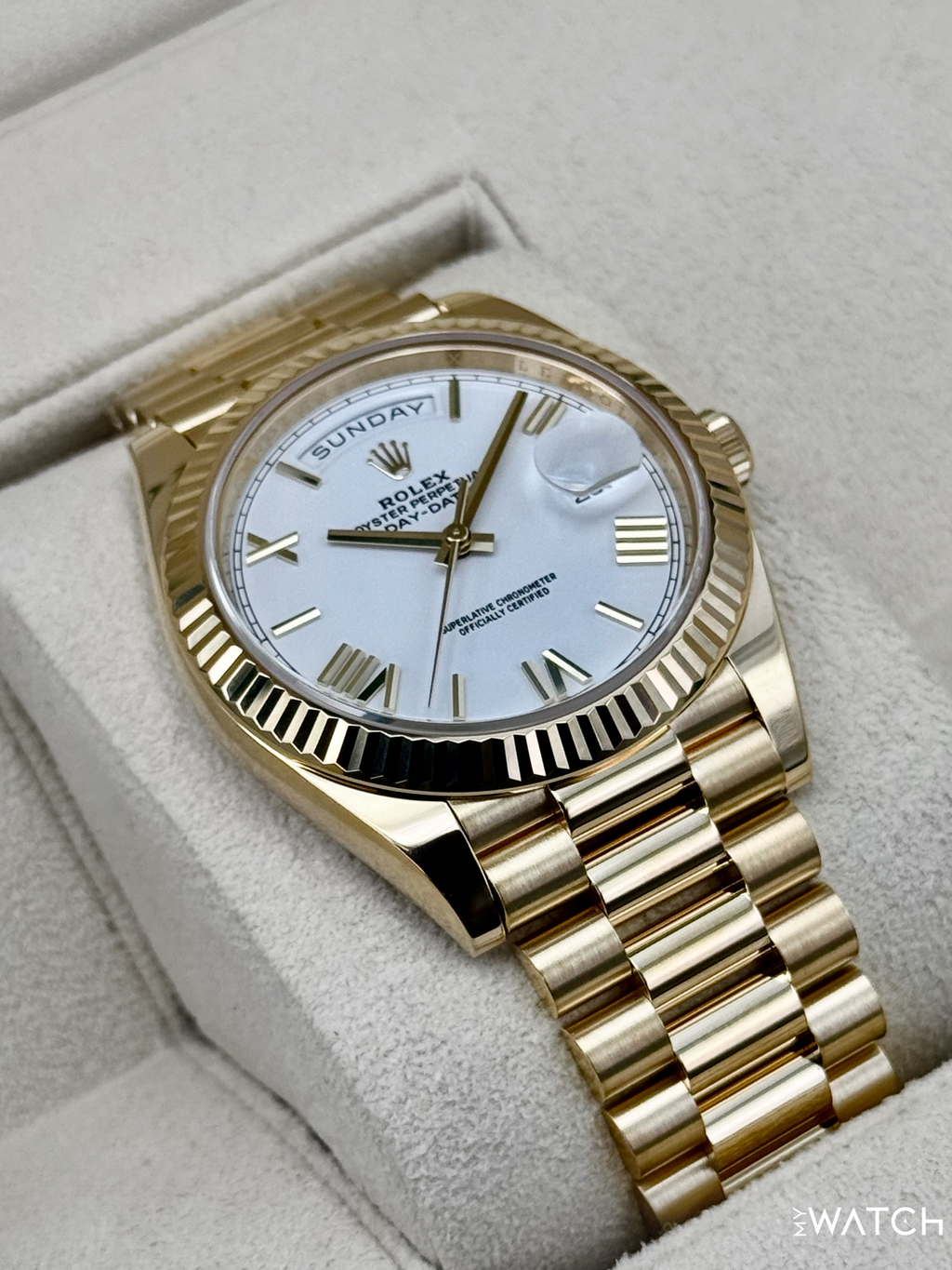 NEW 2025 Rolex Day-Date 40mm 228238 Presidential White Dial