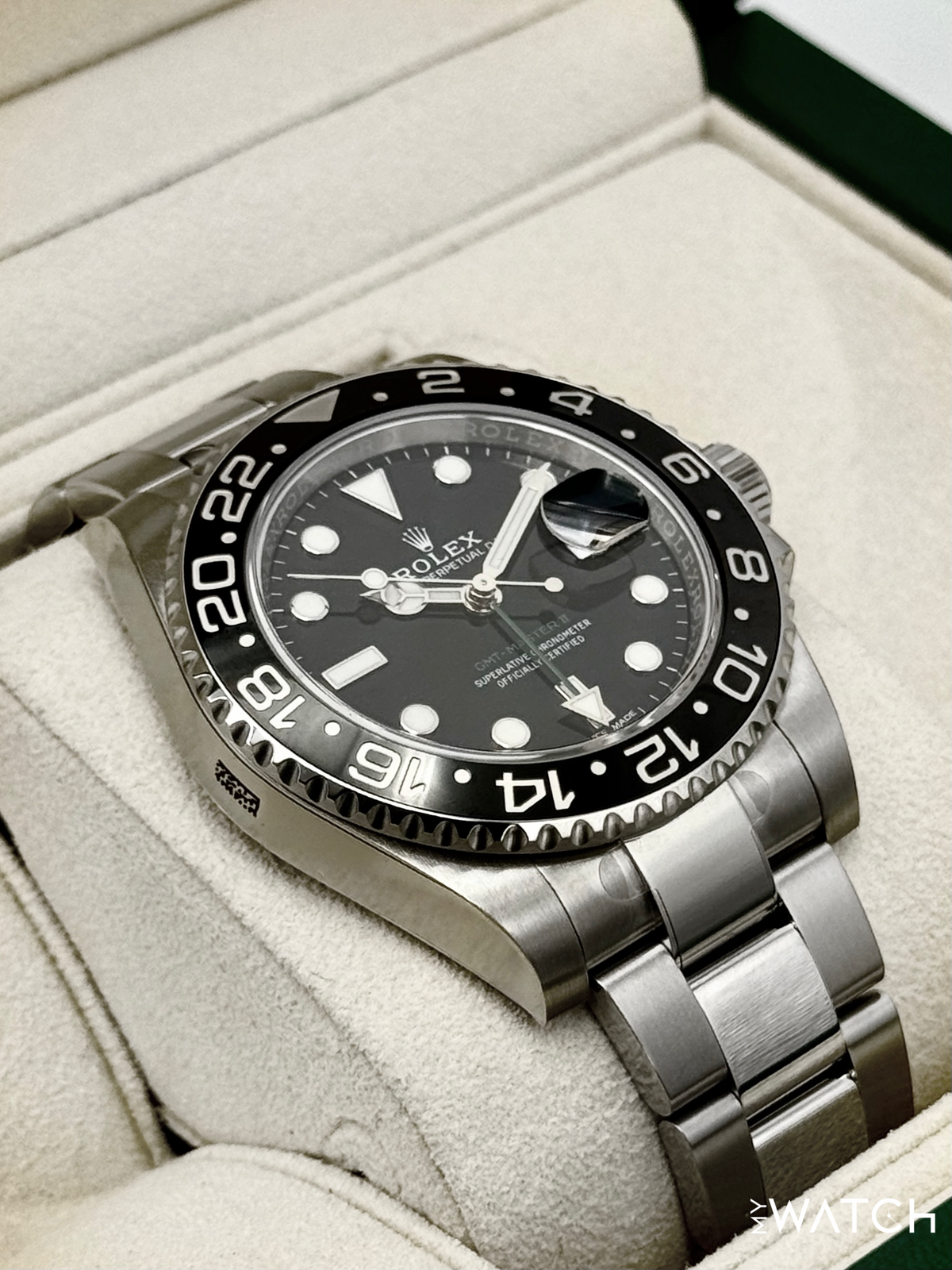NEW OLD STOCK 2018 Rolex GMT-Master II 40mm 116710LN Black Dial (STICKERED)