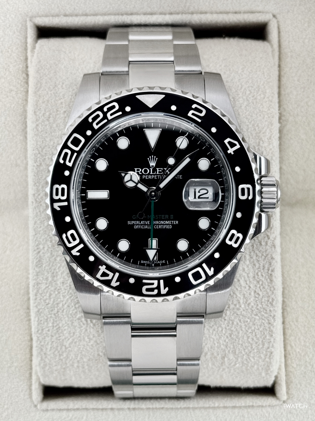 2016 Rolex GMT-Master II 40mm 116710LN Stainless Steel Black Dial