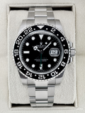 2016 Rolex GMT-Master II 40mm 116710LN Stainless Steel Black Dial