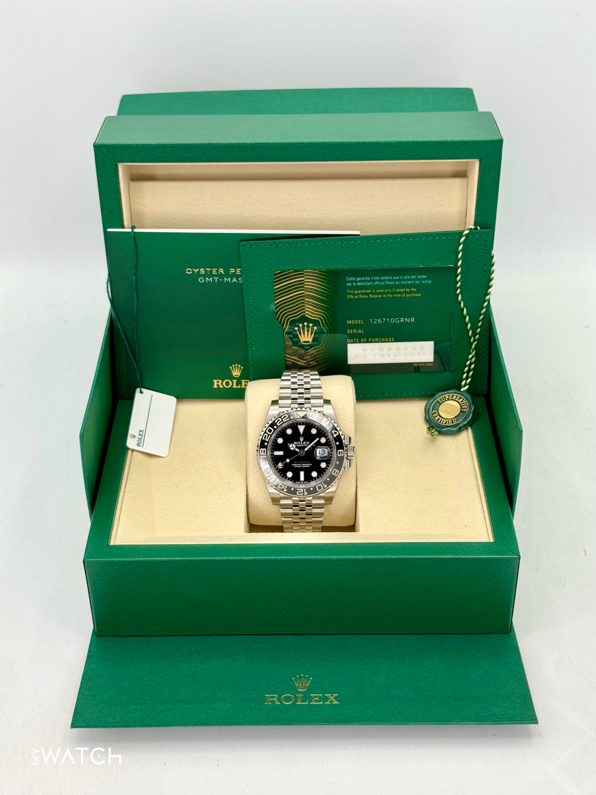 NEW 2025 Rolex GMT-Master II "Bruce Wayne" 40mm 126710GRNR Jubilee (STICKERED)