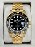 NEW 2025 Rolex GMT-Master II 40mm 126718GRNR Yellow Gold Jubilee Black Dial