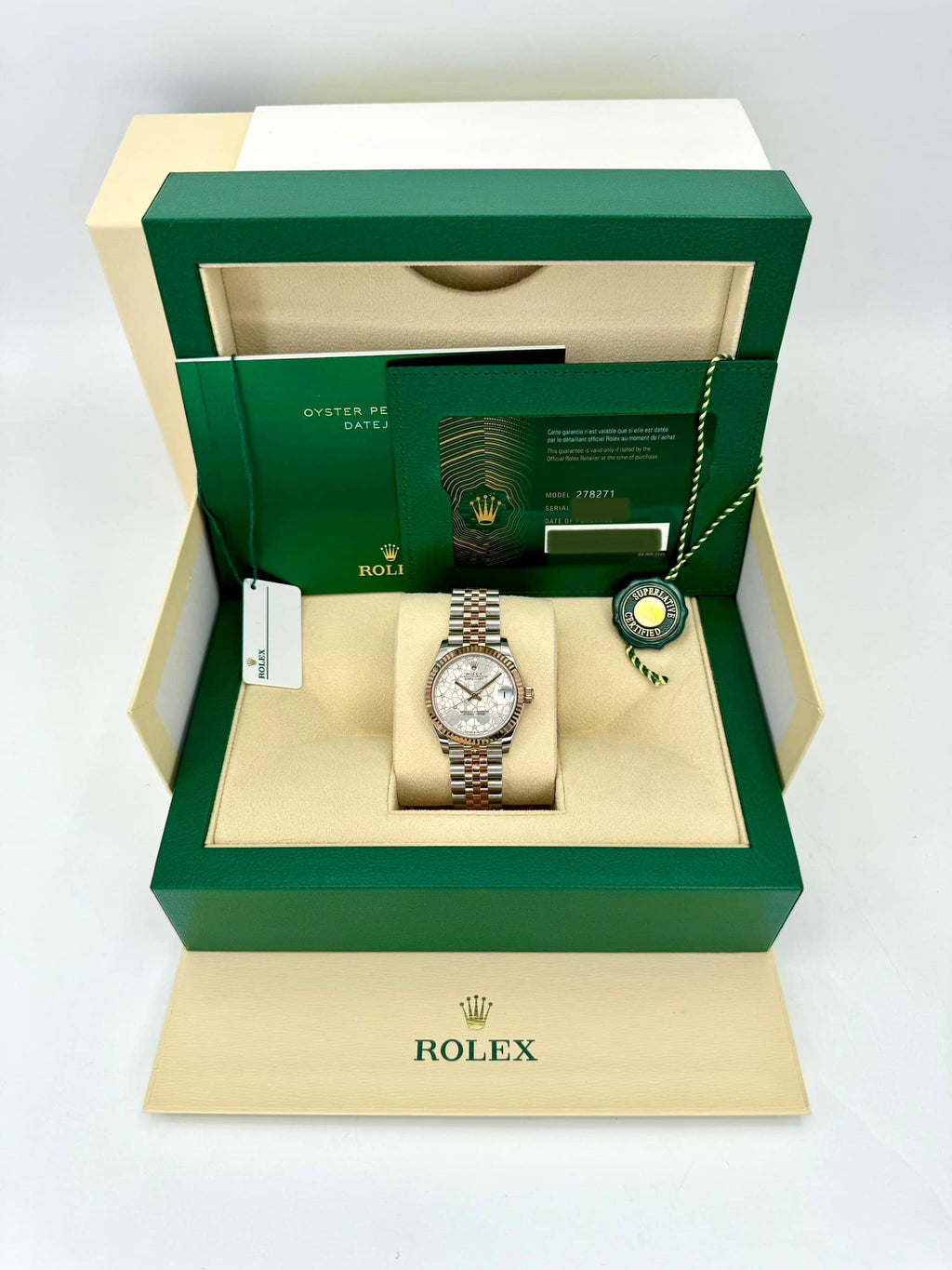 NEW 2024 Rolex Ladies Datejust 31mm 278271 Jubilee Floral Motif Dial