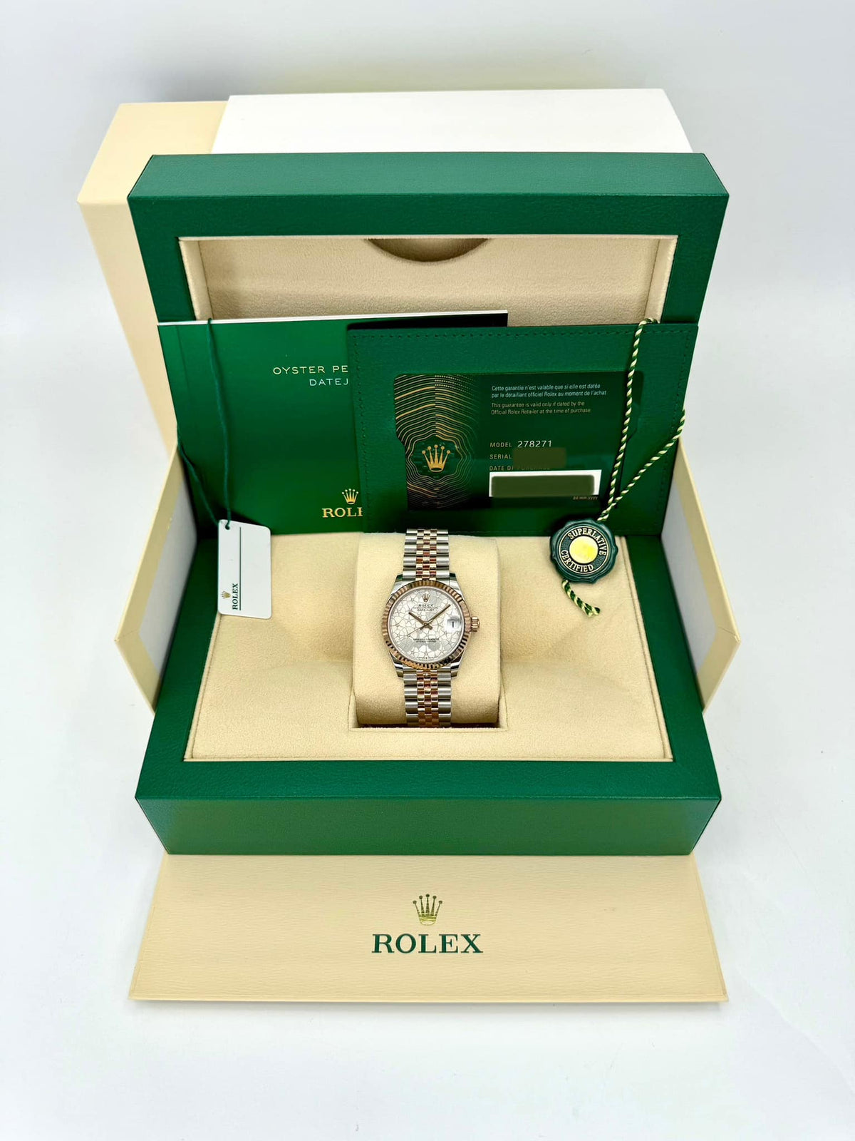 NEW 2024 Rolex Ladies Datejust 31mm 278271 Jubilee Floral Motif Dial